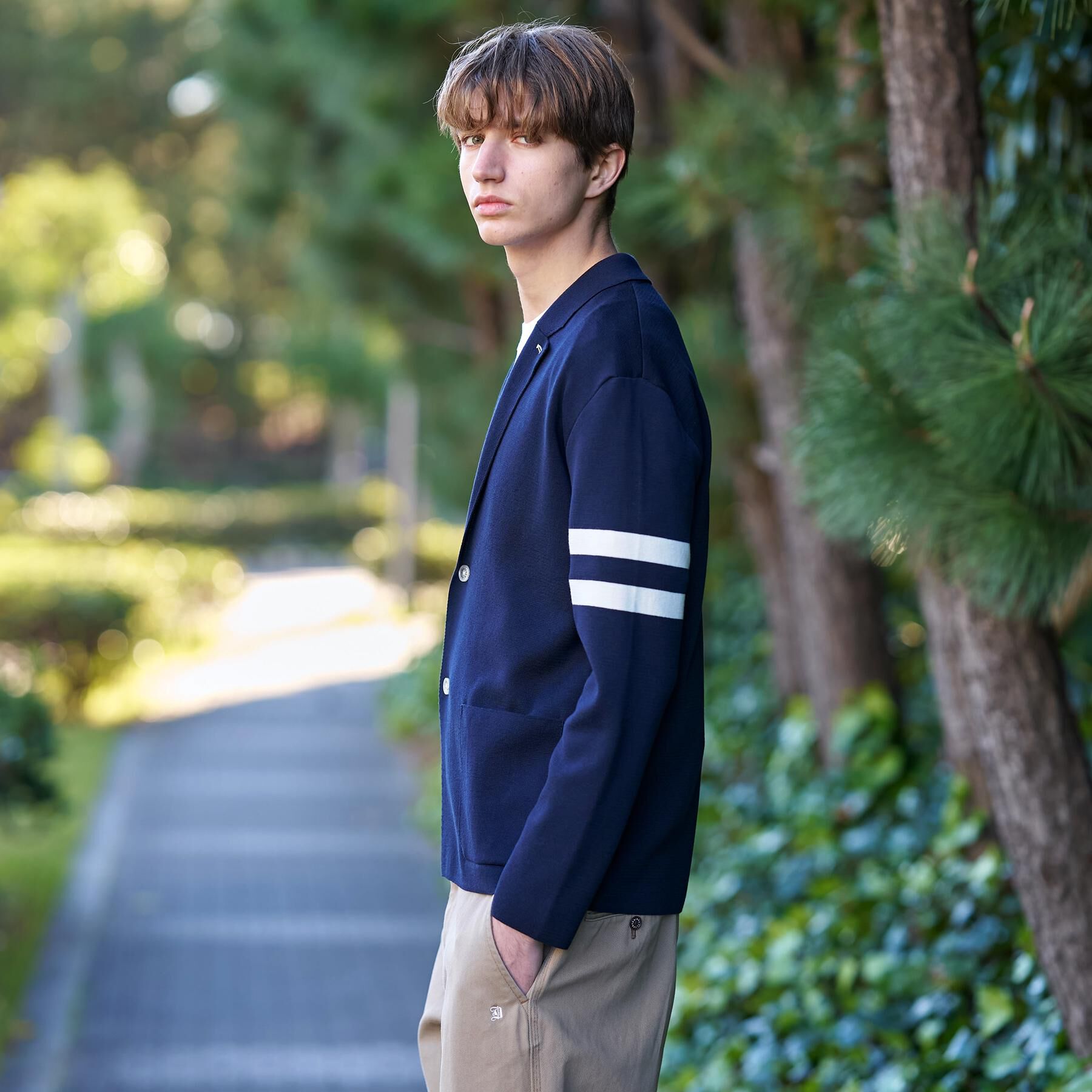 DRESSTERIOR「【ウォッシャブル】スプリング ニットジャケット」|カーディガン|