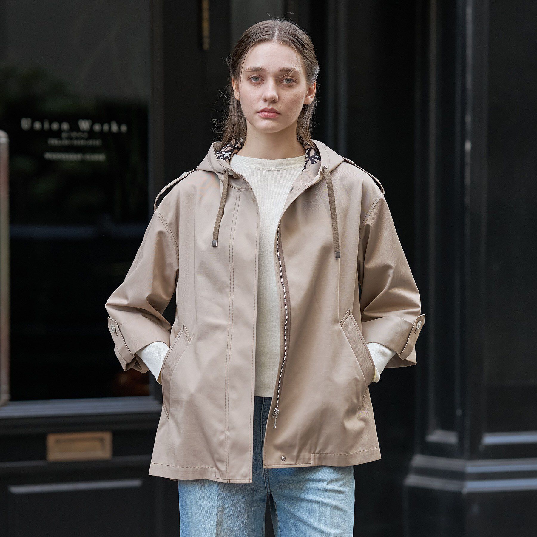 DRESSTERIOR「【ウォッシャブル/撥水素材】Ａライン ショートモッズコート」|ブルゾン・スタジャン|