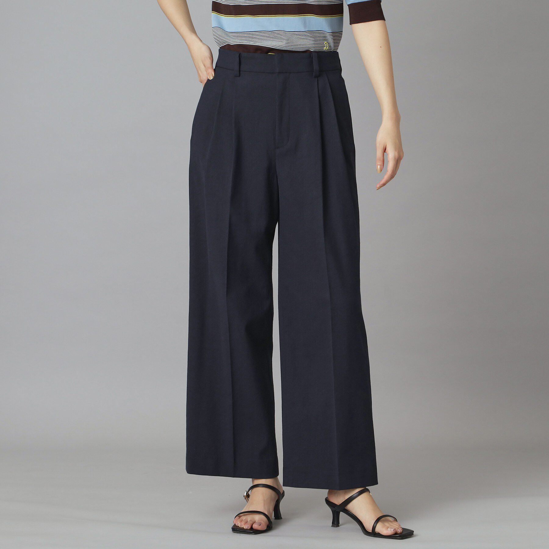 DRESSTERIOR「【吸水速乾/セットアップ可】リネンブレンドオックスストレートパンツ」|その他|