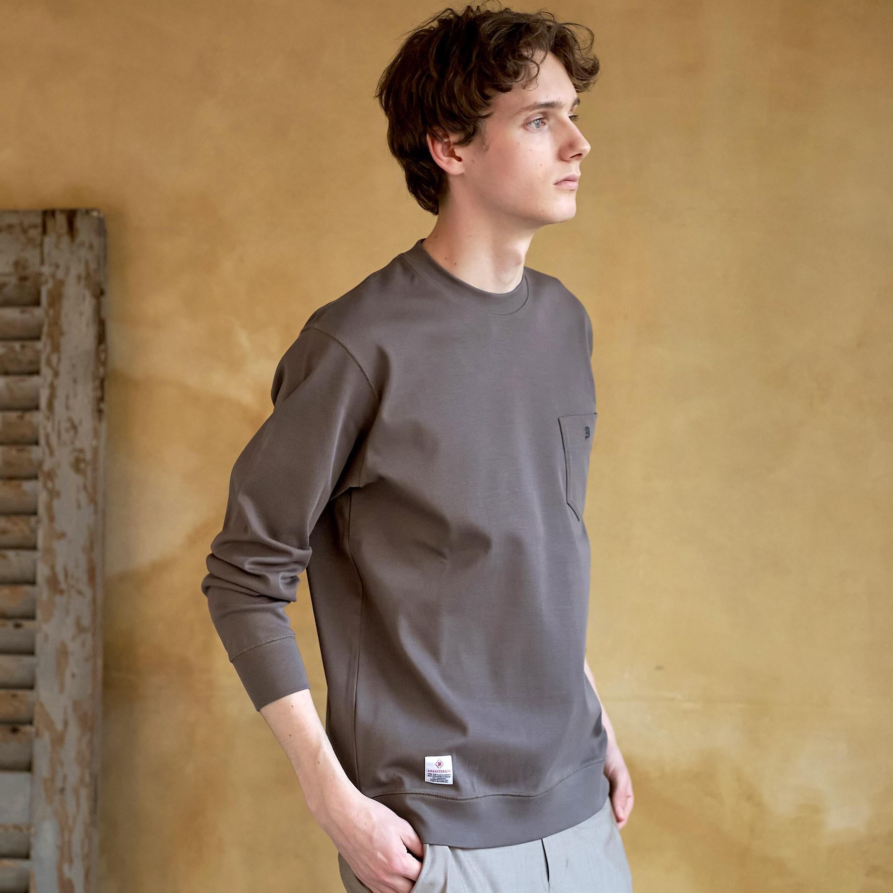 DRESSTERIOR「【抗菌防臭／UVカット／しわ防止】クールデオドラント フライスロングTシャツ」|Tシャツ・カットソー|