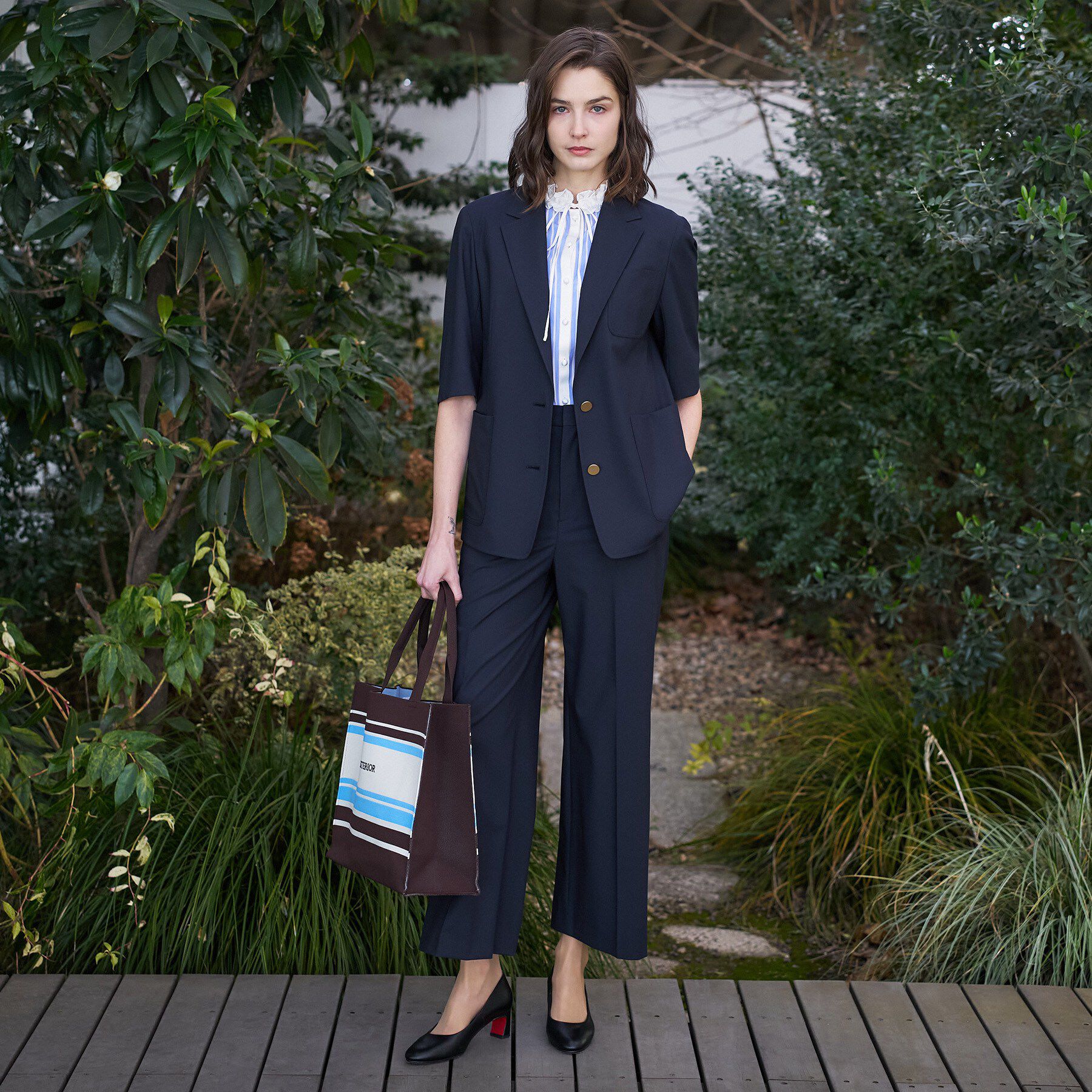 DRESSTERIOR「【接触冷感/UVカット/セットアップ可】 2WAYストレッチスリークオータージャケット」|テーラードジャケット|