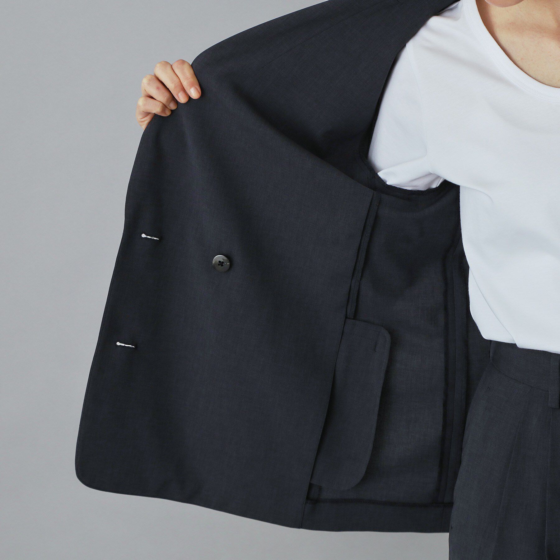 DRESSTERIOR「【大人MUSE5月号掲載/セットアップ可】ウォッシャブルイージーサマージャケット」|テーラードジャケット|