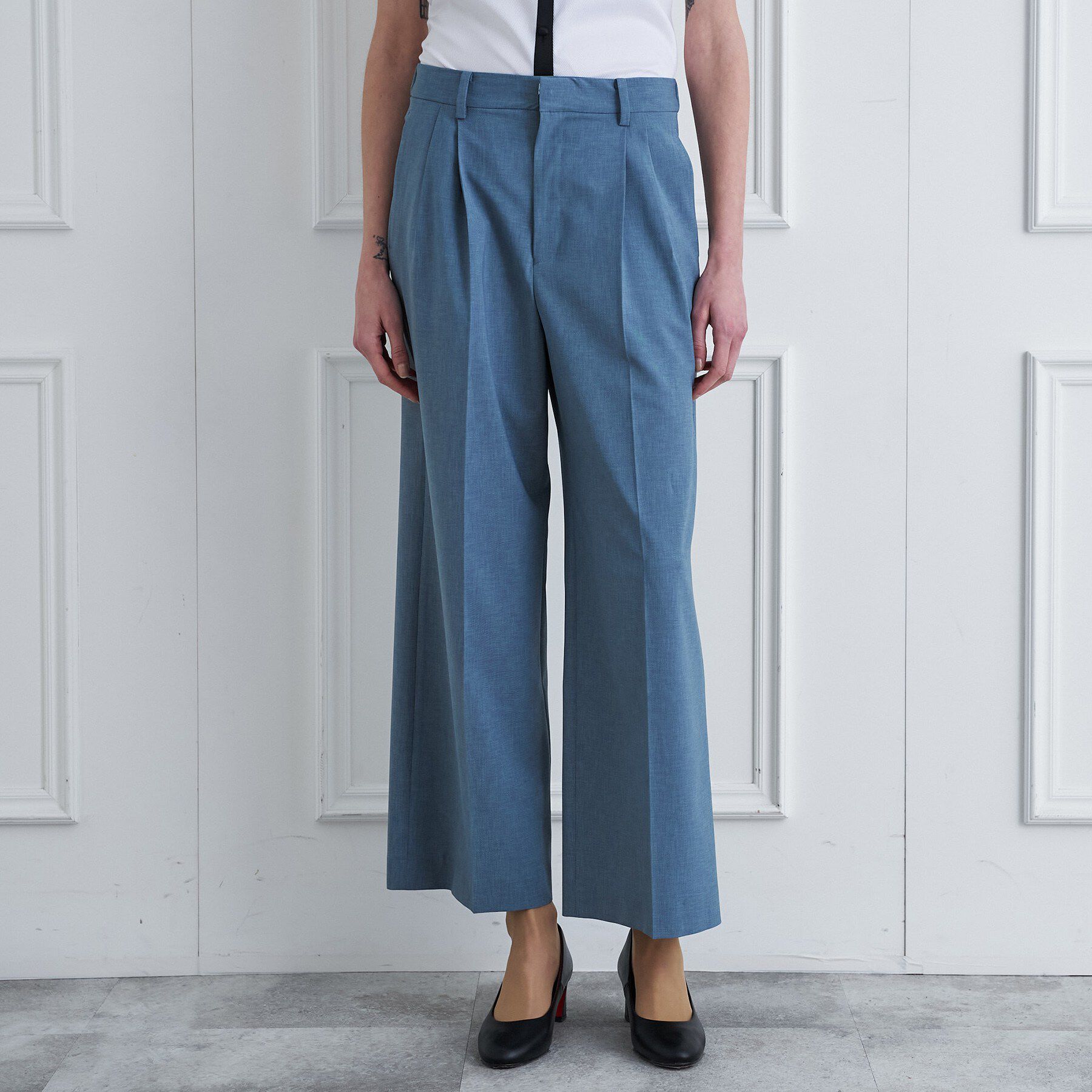 DRESSTERIOR「【大人MUSE5月号掲載】【セットアップ可】ウォッシャブルタックワイドパンツ」|その他|