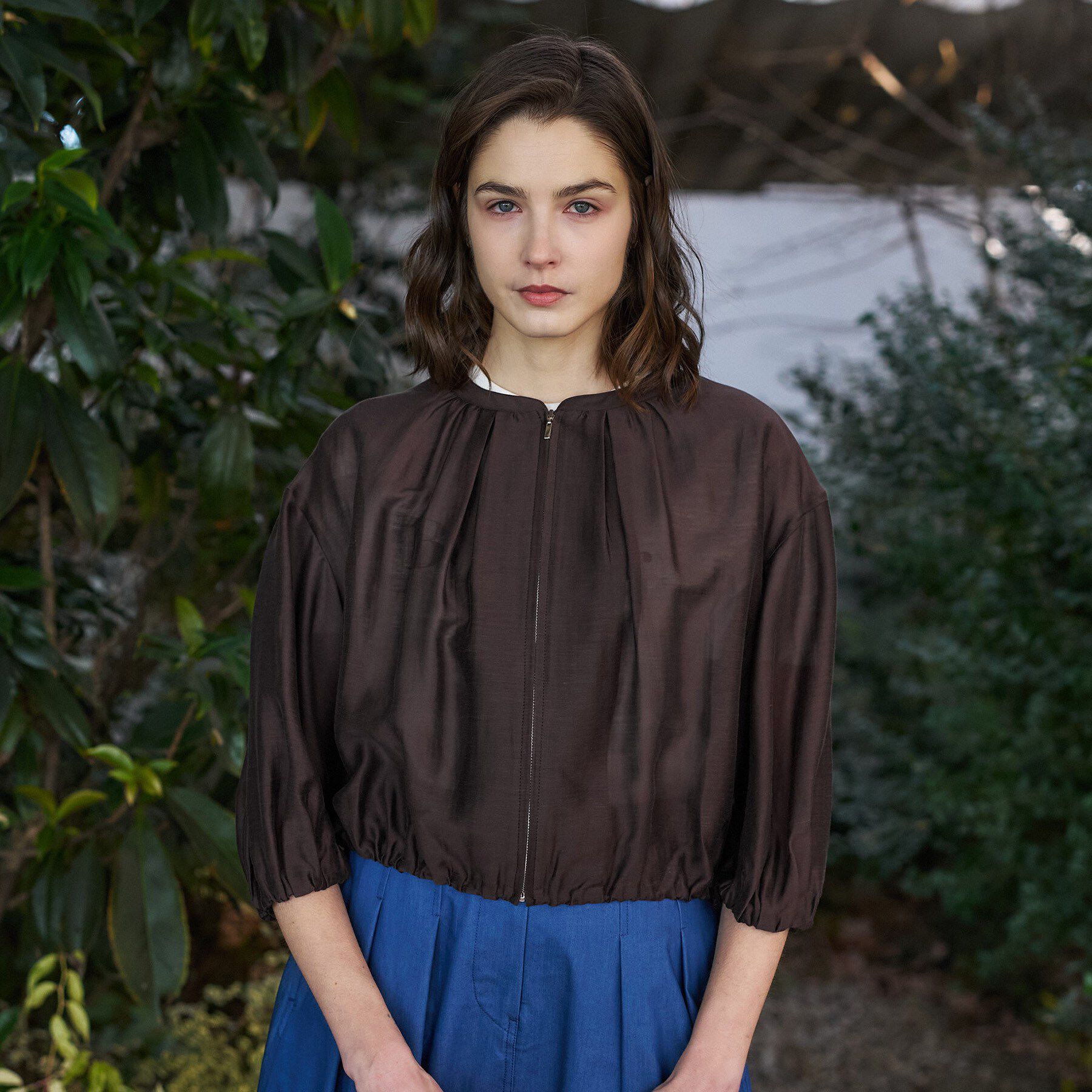 DRESSTERIOR「ウォッシャブル シアーショートブルゾン」|ブルゾン・スタジャン|