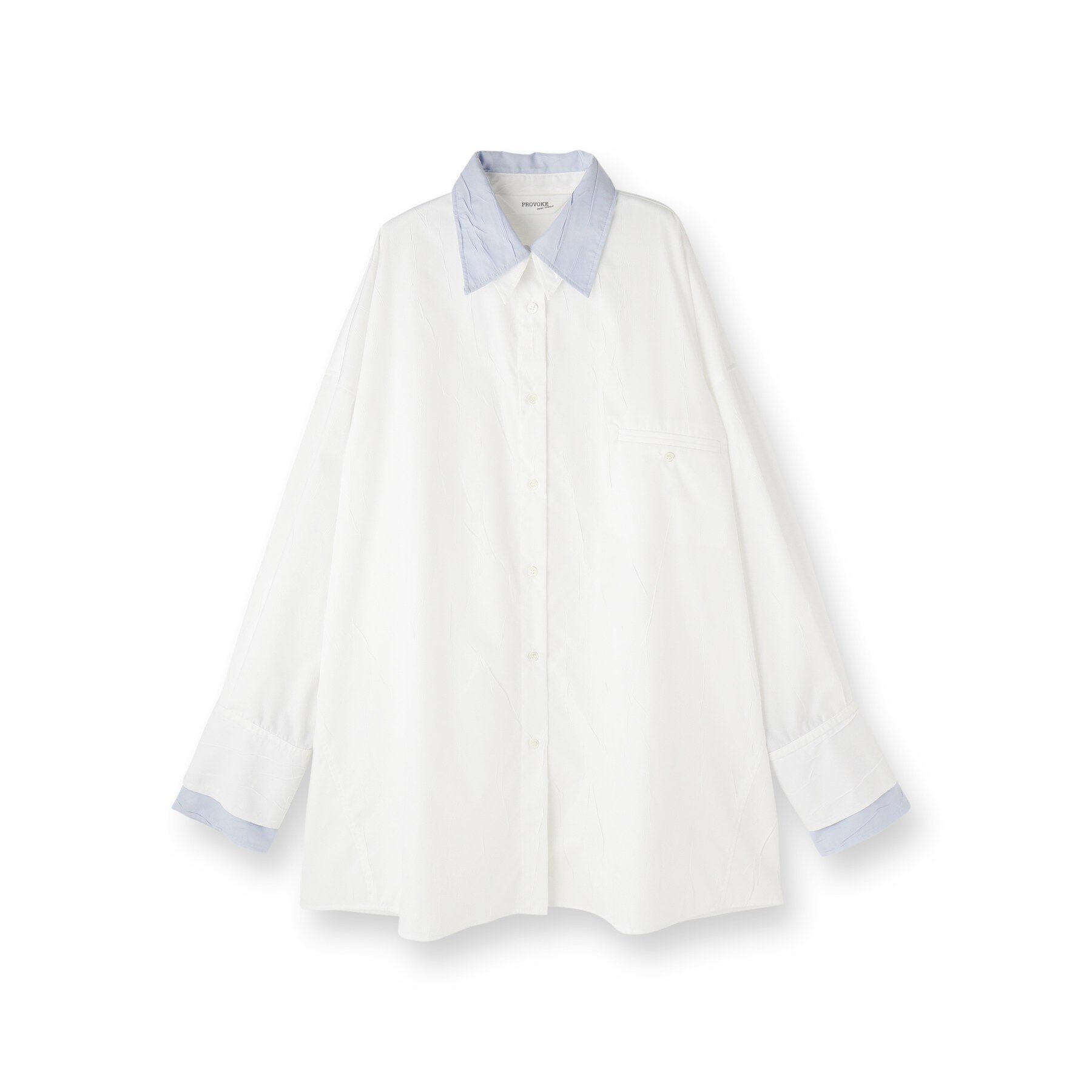 DRESSTERIOR「provoke（プロヴォーク）配色ビッグシャツ」|シャツ・ブラウス|