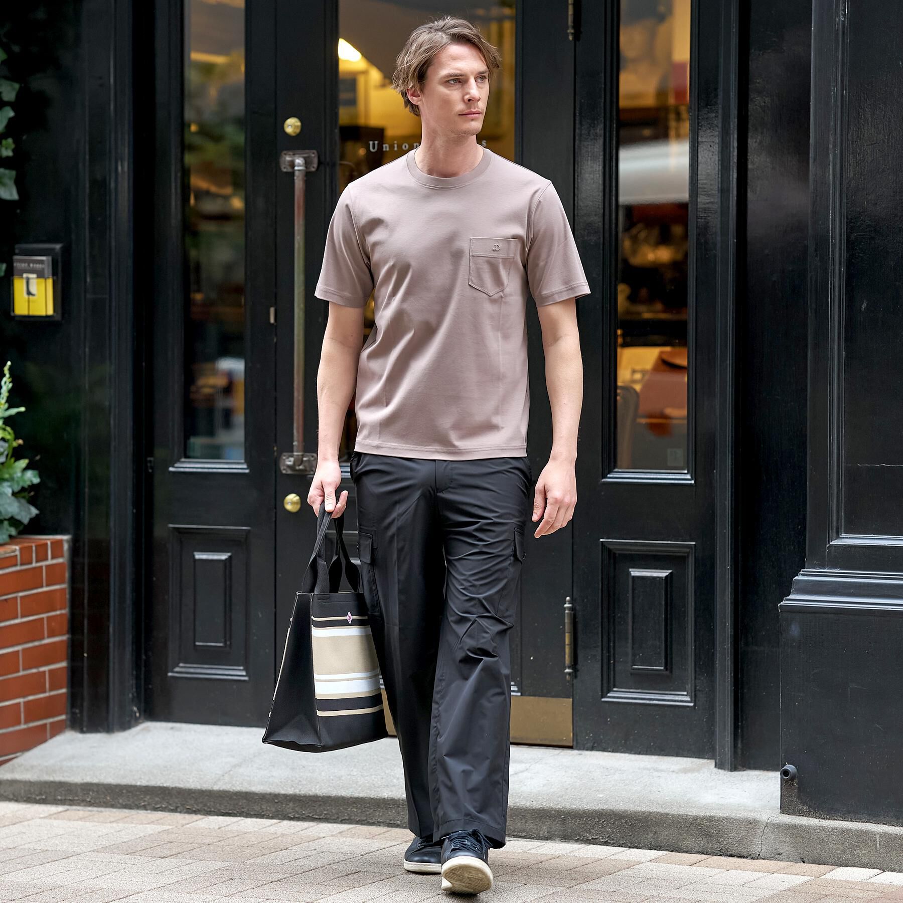 DRESSTERIOR「【接触冷感／抗菌防臭／消臭】ICE CLEAR COTTON ポケットTシャツ」|Tシャツ・カットソー|