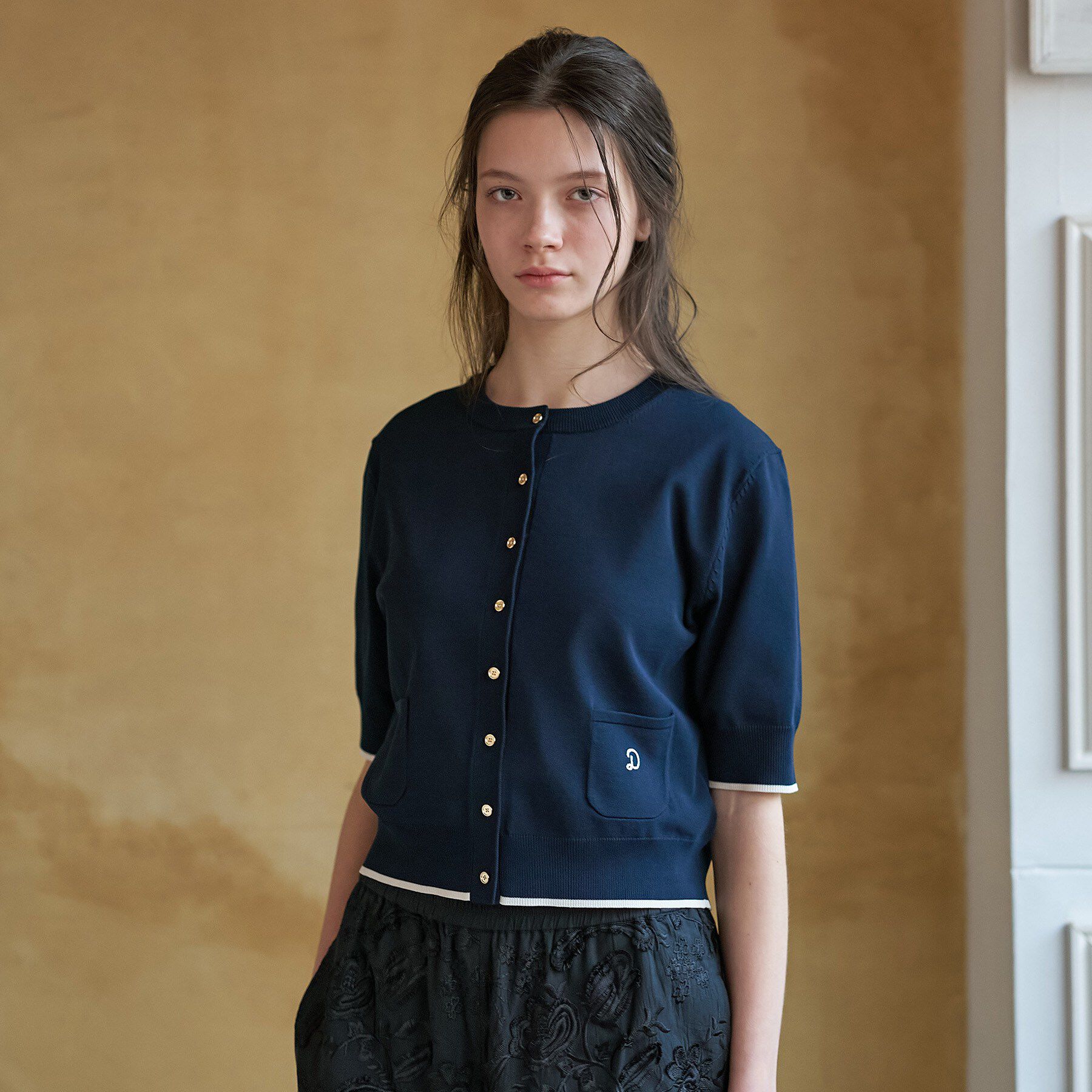 DRESSTERIOR「【UVカット/ウォッシャブル】クールタッチ ニットカーディガン」|カーディガン|ネイビー(594)