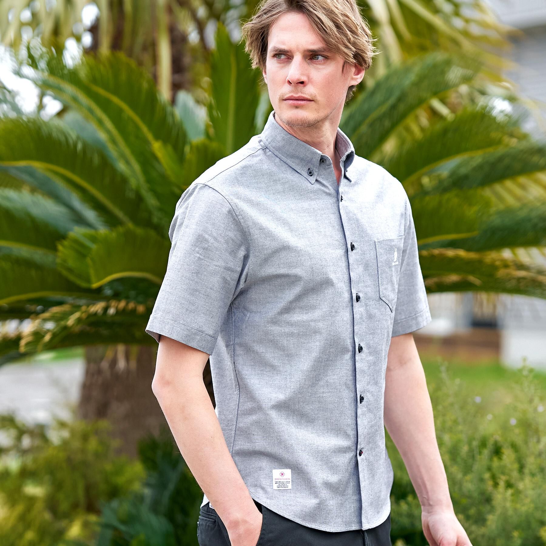 DRESSTERIOR「ナイトエンブロイ オックスシャツ」|シャツ・ブラウス|