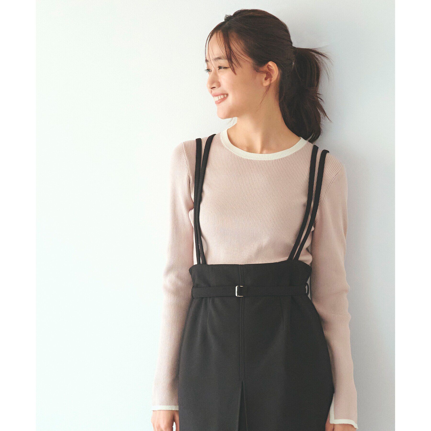 grove「【抗ピル／MW】リブニットプルオーバー」|ニット・セーター|ライトピンク(070