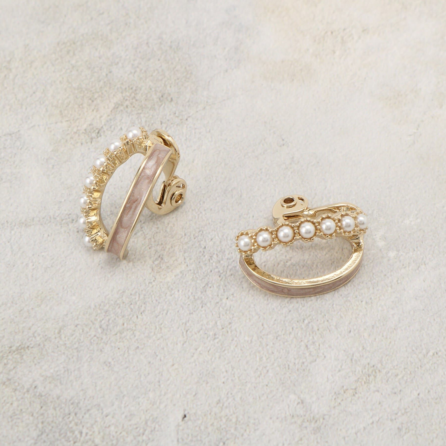 grove「痛くなりにくいエポオーバルイヤリング」|イヤリング|ゴールド(007)