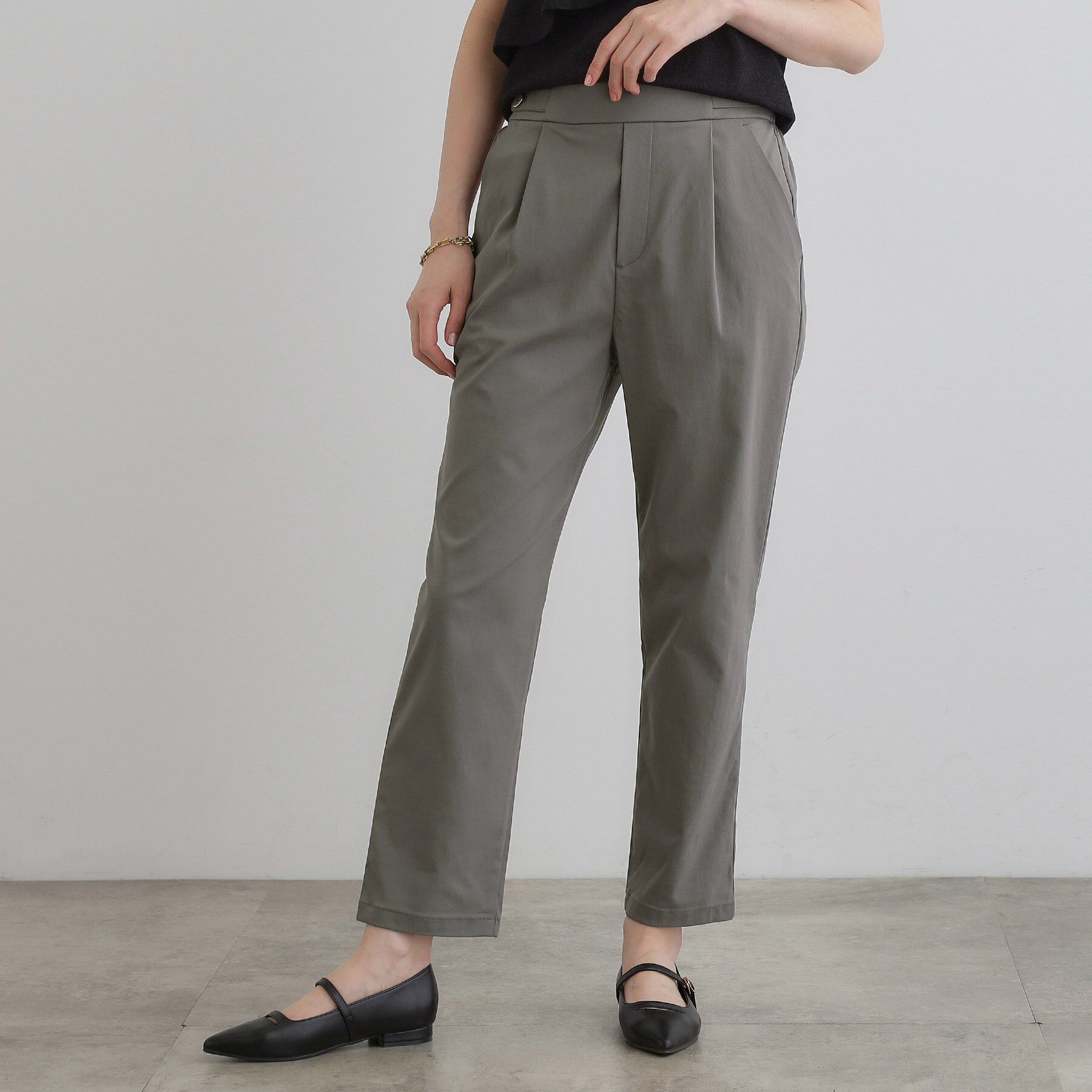 grove「低身長さん向け－3cm丈【接触冷感】サマーハイパーストレッチテーパードパンツ」|その他|