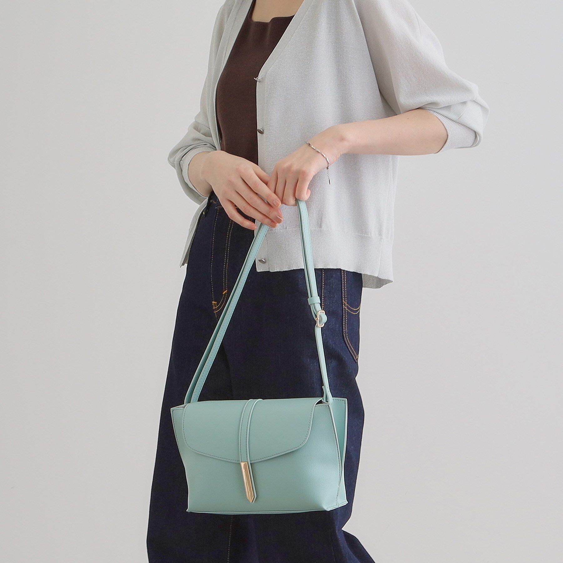 grove「メタルベルトショルダー」|ショルダー・メッセンジャー|ミントグリーン(02