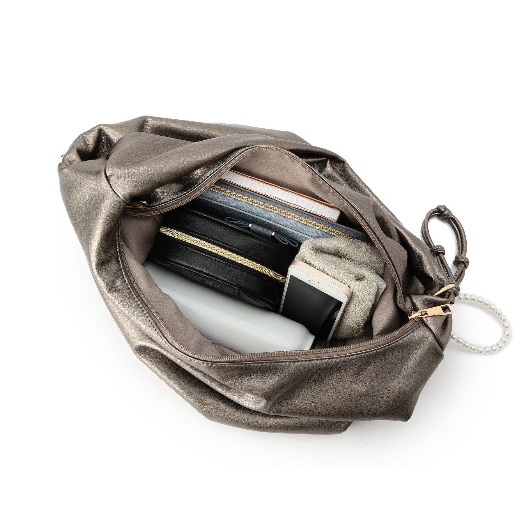 grove「パール調チャームワンショルダー」|ショルダー・メッセンジャー|