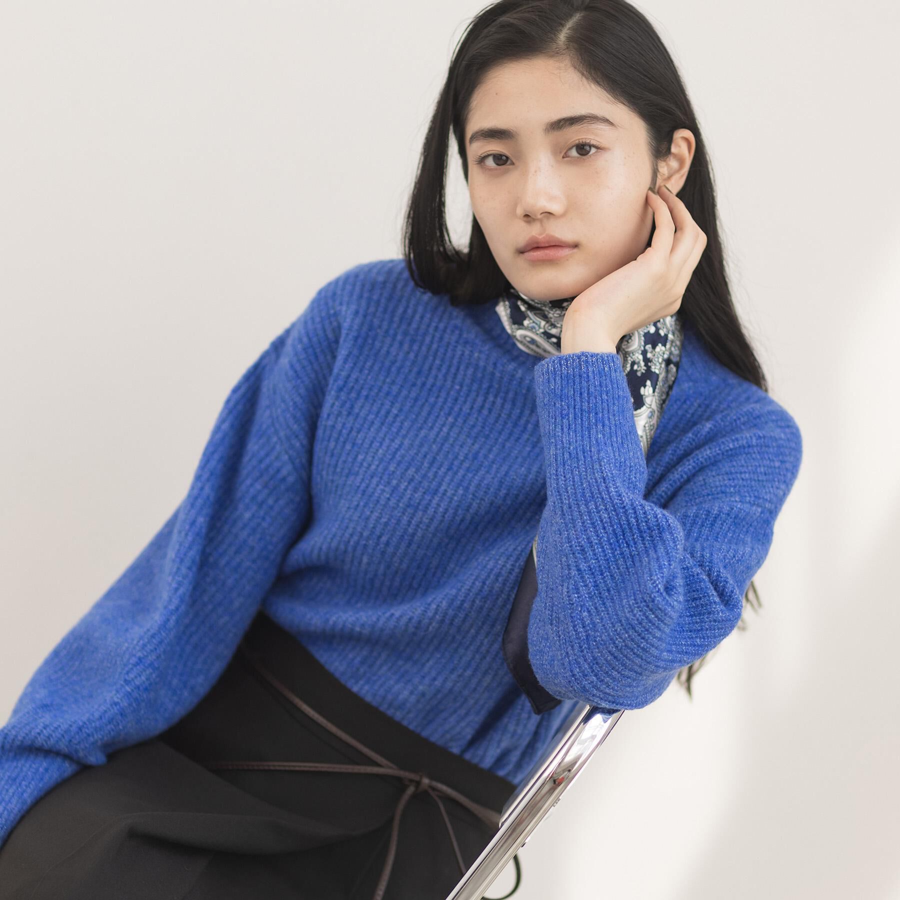 grove「【洗える】ふんわりウール混ボトルネックニット」|ニット・セーター|