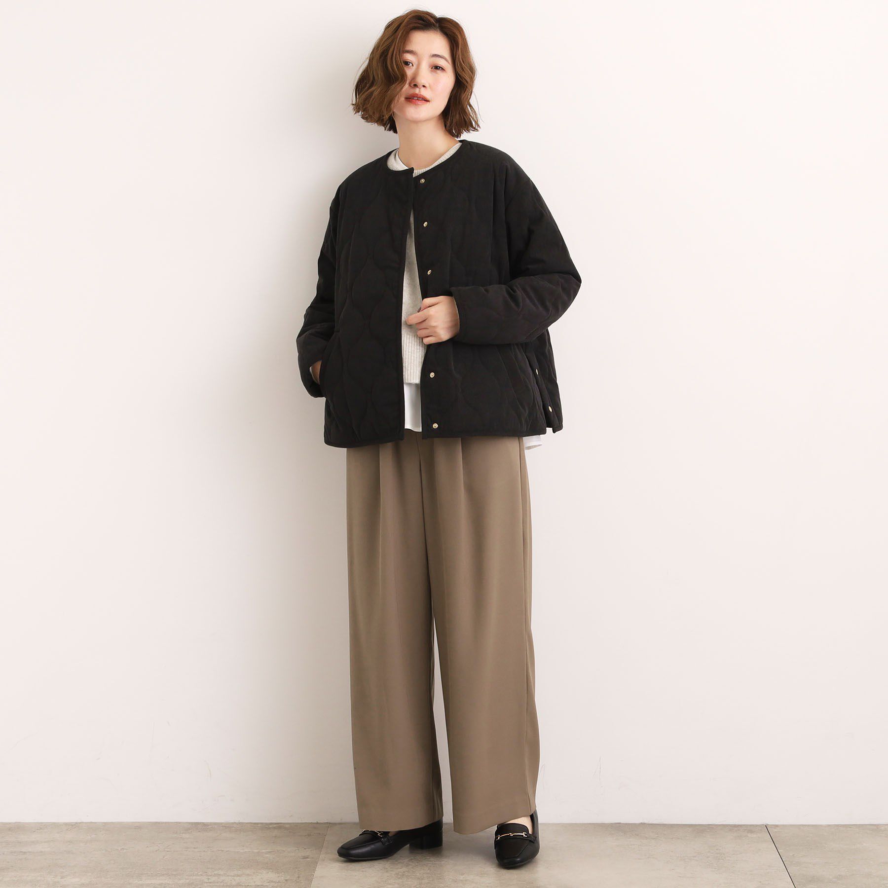 grove「【2WAY・リバーシブル】大人が着たい上品コーデュロイジャケット」|ダウン|