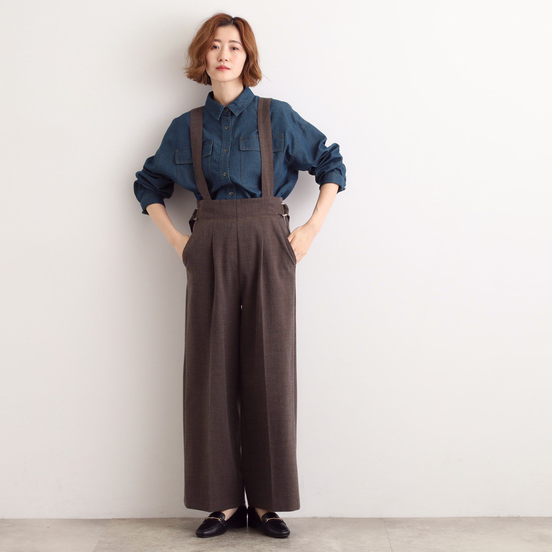 grove「【選べる着丈】オーバーサイズデニムシャツ」|シャツ・ブラウス|