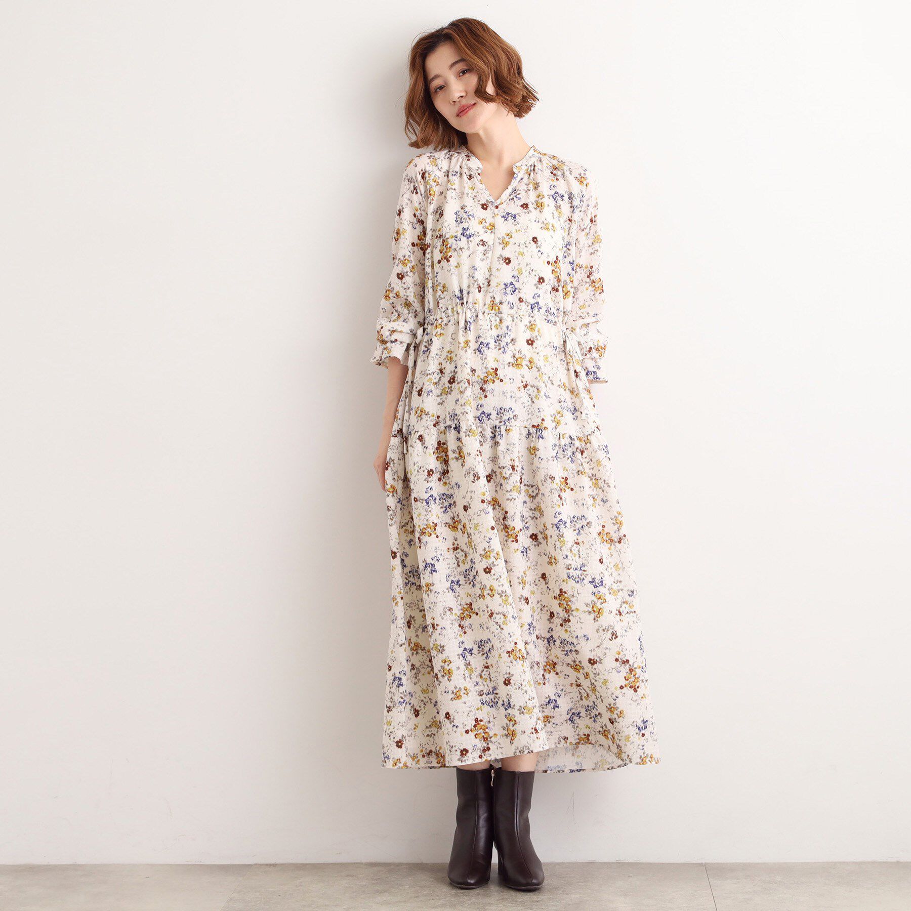 grove「カスリフラワーティアードワンピース」|ワンピース|