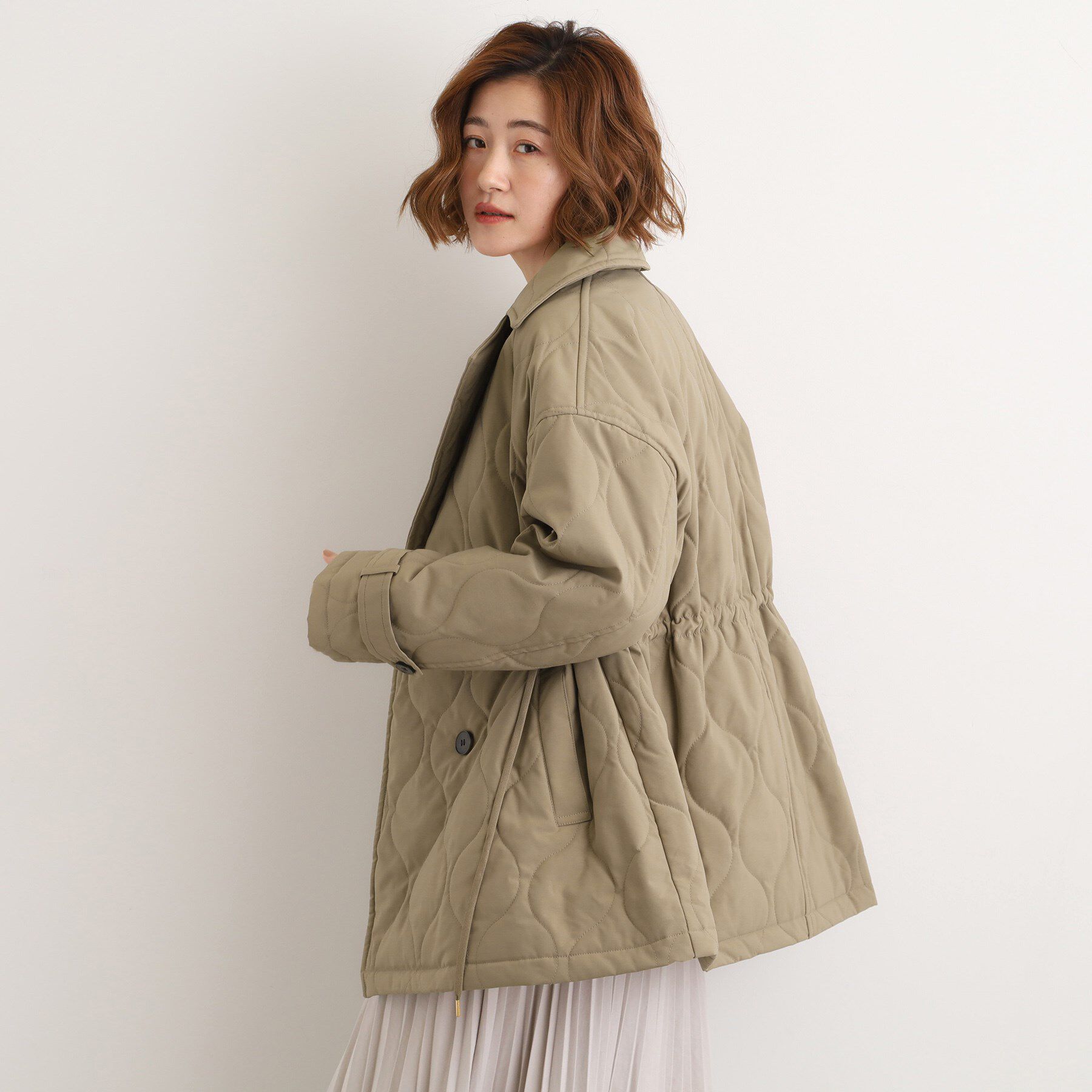 grove「キルティングPコートジャケット」|ピーコート|