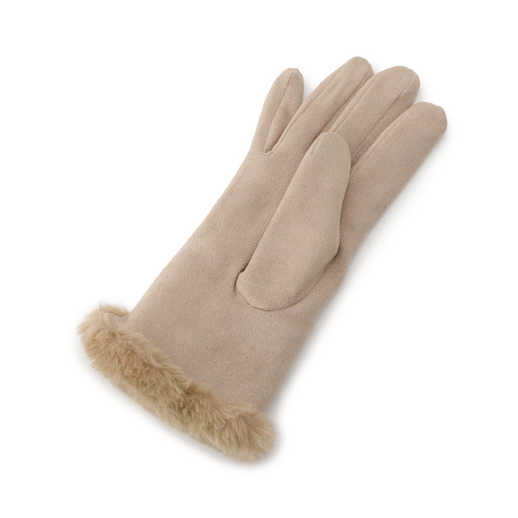 grove「ミニリボンリストフェイクファーグローブ」|手袋|