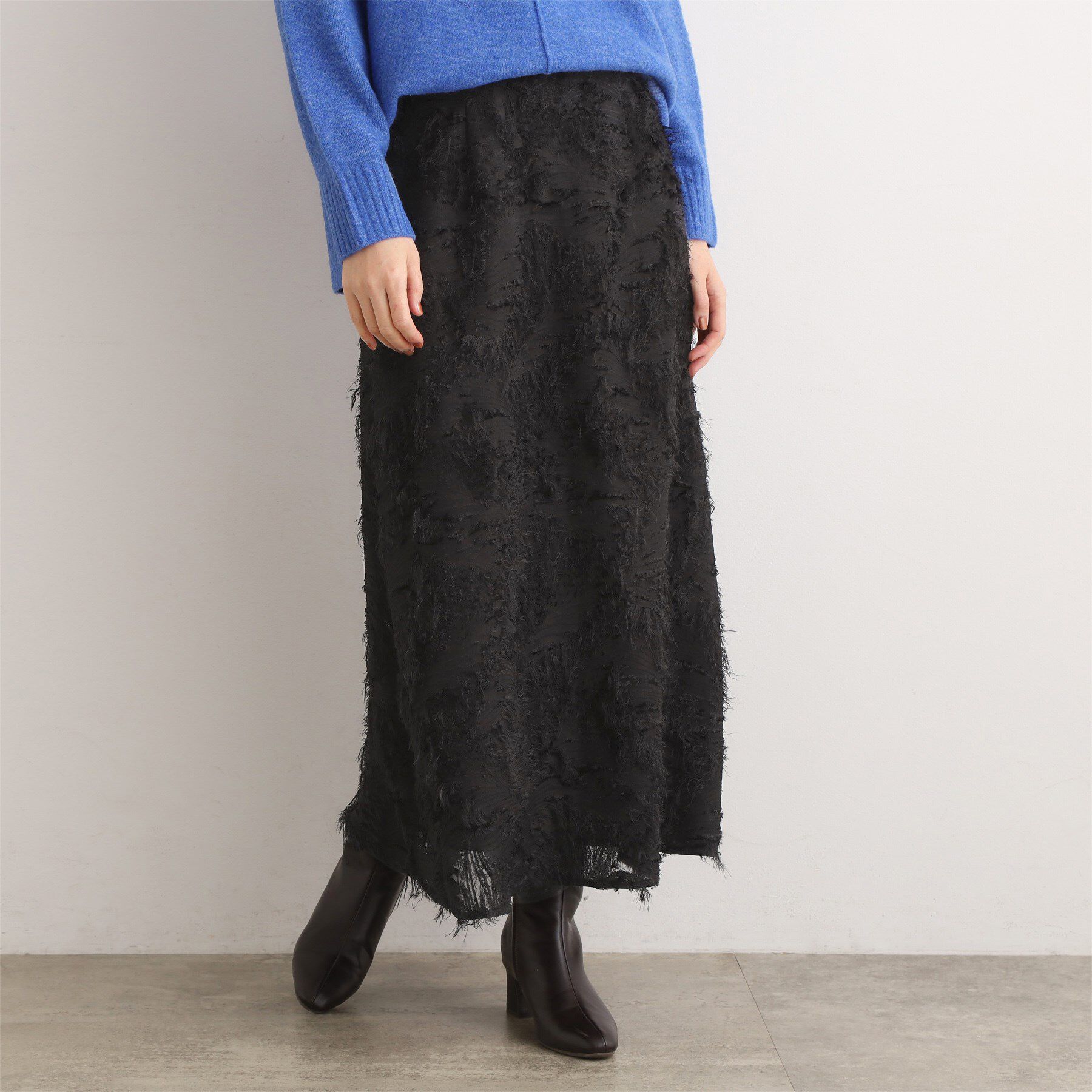 grove「纏うだけで気分が華やぐ　主役級シャギースカート」|スカート|