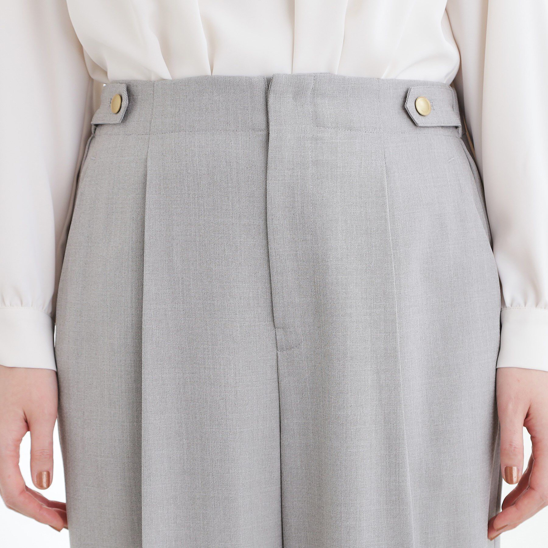 grove「【マシンウォッシュ/防シワ/S-3L】着回しできるカセット服ワイドパンツ」|その他|