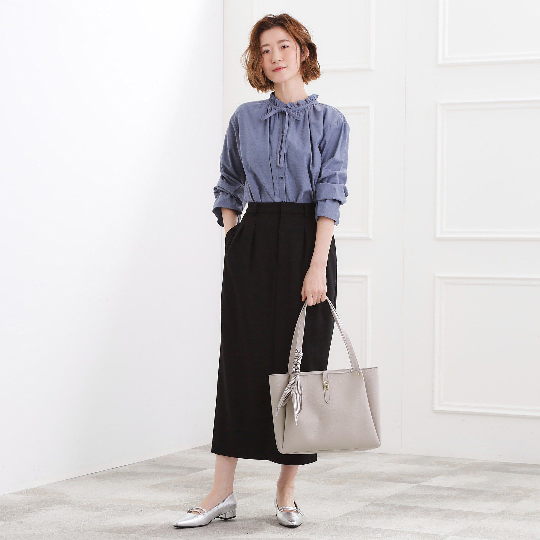 grove「【人間工学/A4】タックベルトヒネリスカーフトート」|トートバッグ|