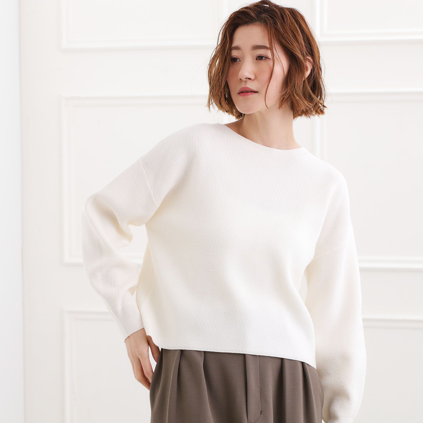 grove「毎日着たくなる、もちもち畦編みニット」|ニット・セーター|