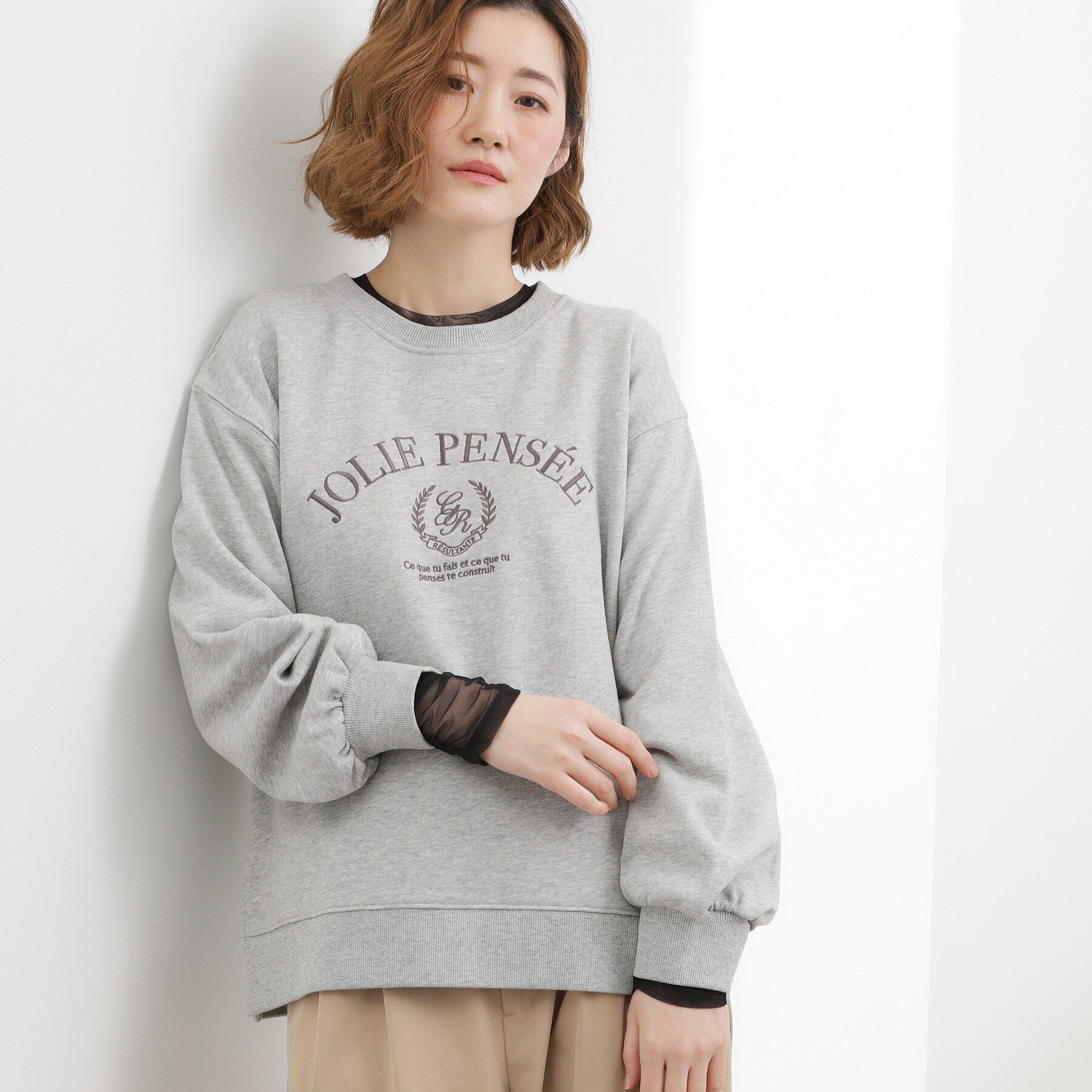 grove「シアーレイヤードスリーブロンT」|Tシャツ・カットソー|