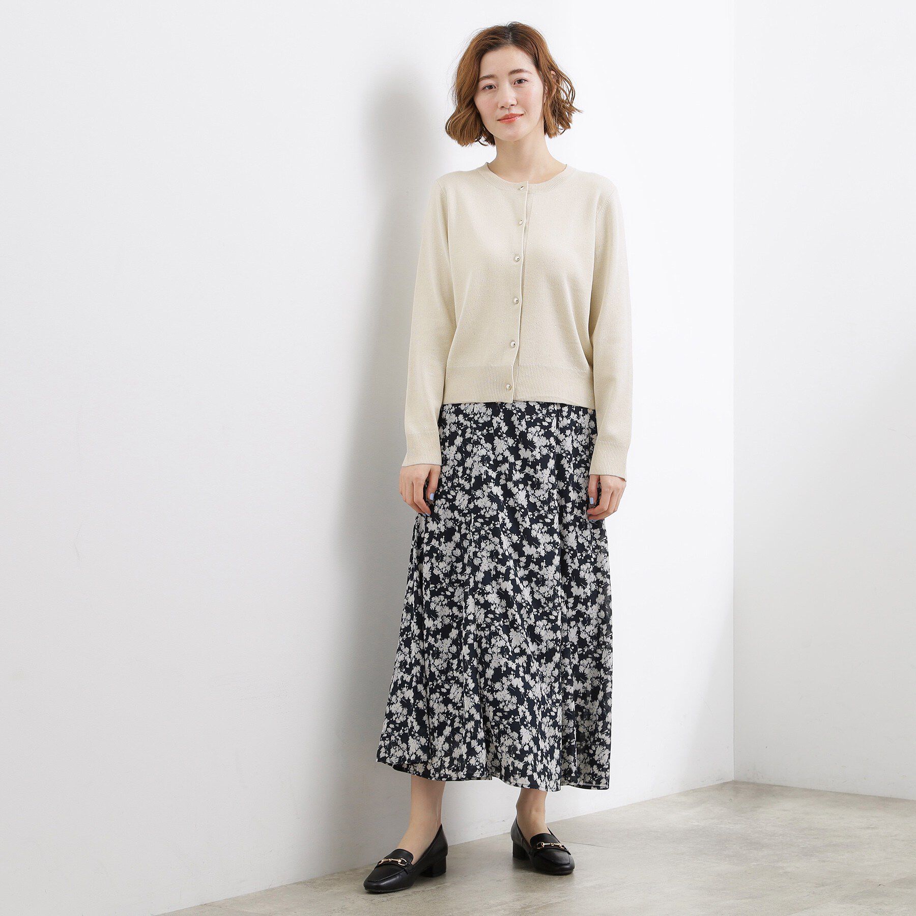 grove「大人のための華やぎニットカーディガン」|カーディガン|