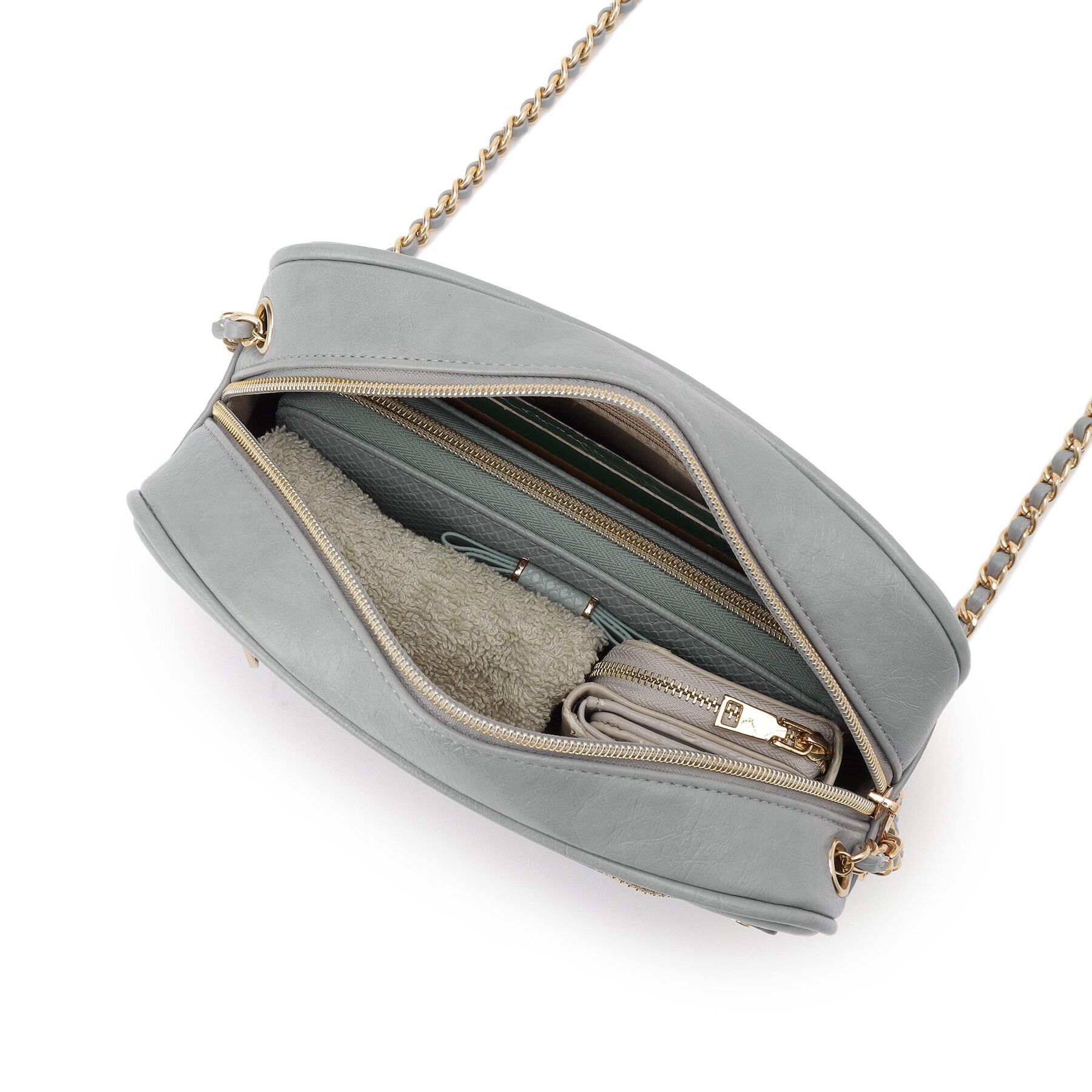 grove「スクエアZipポケチェーンショルダー」|ショルダー・メッセンジャー|