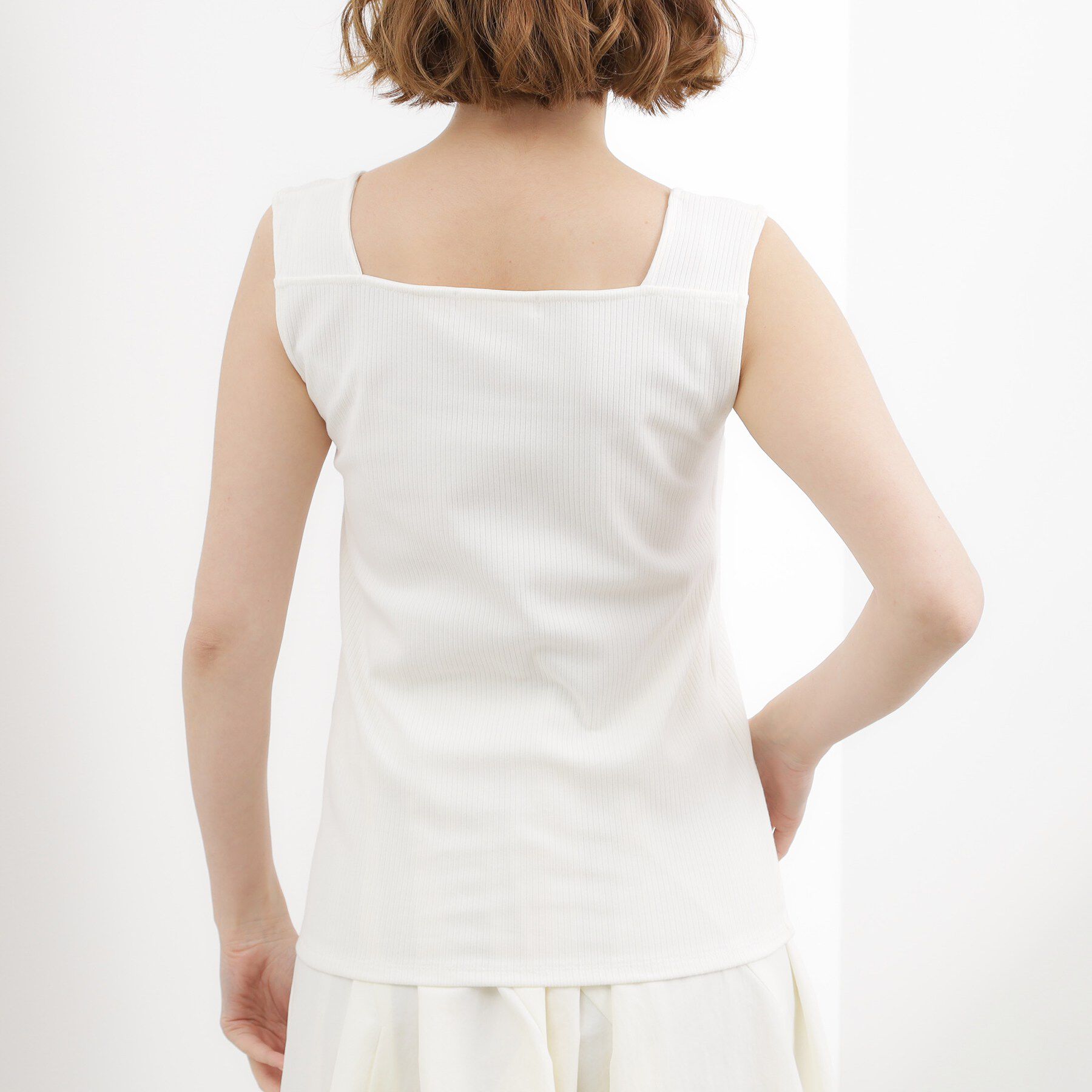 grove「【貴島明日香さん着用】シアードッキングスクエアタンク」|キャミソール|