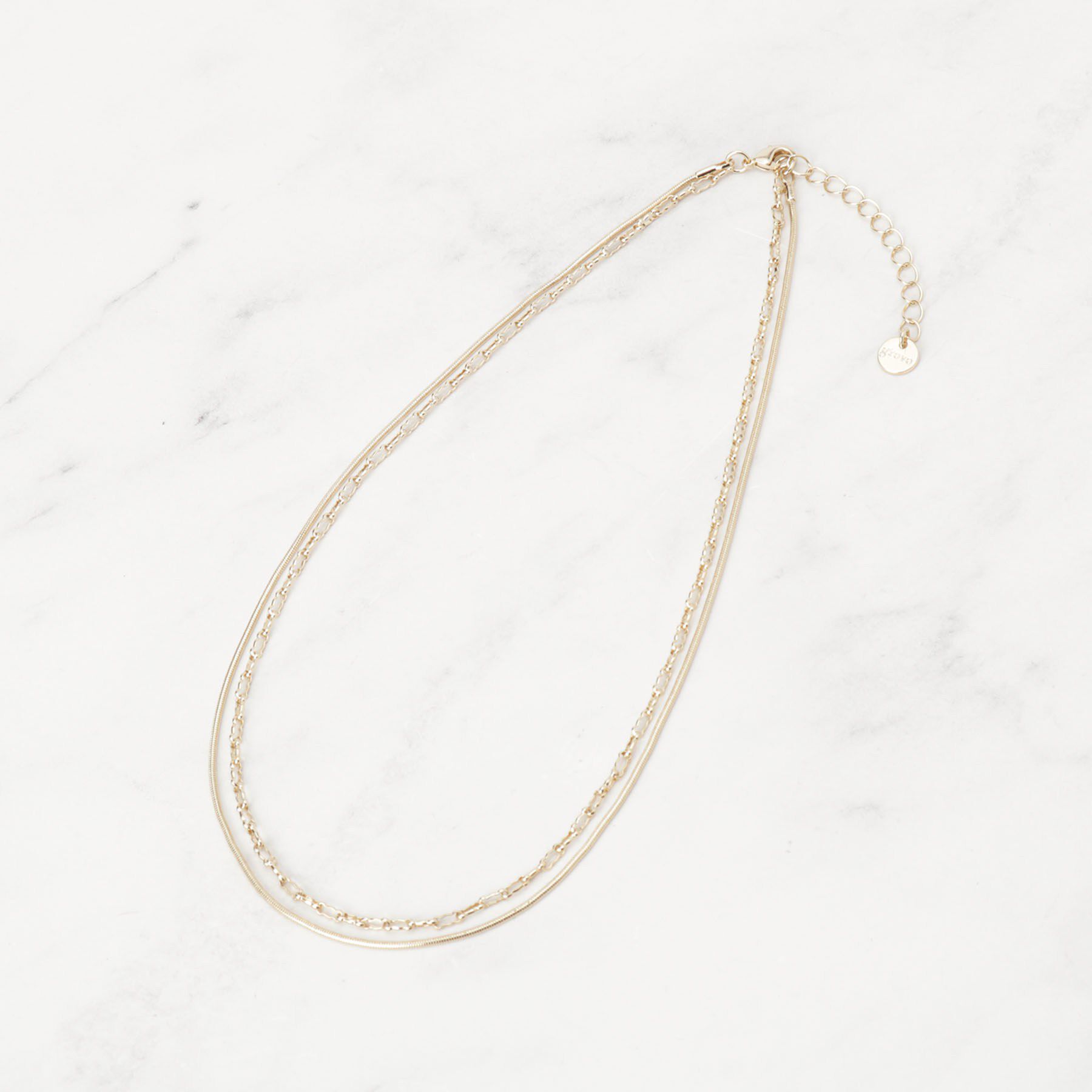 grove「デザインチェーン2連ネックレス」|ネックレス|ゴールド(007)