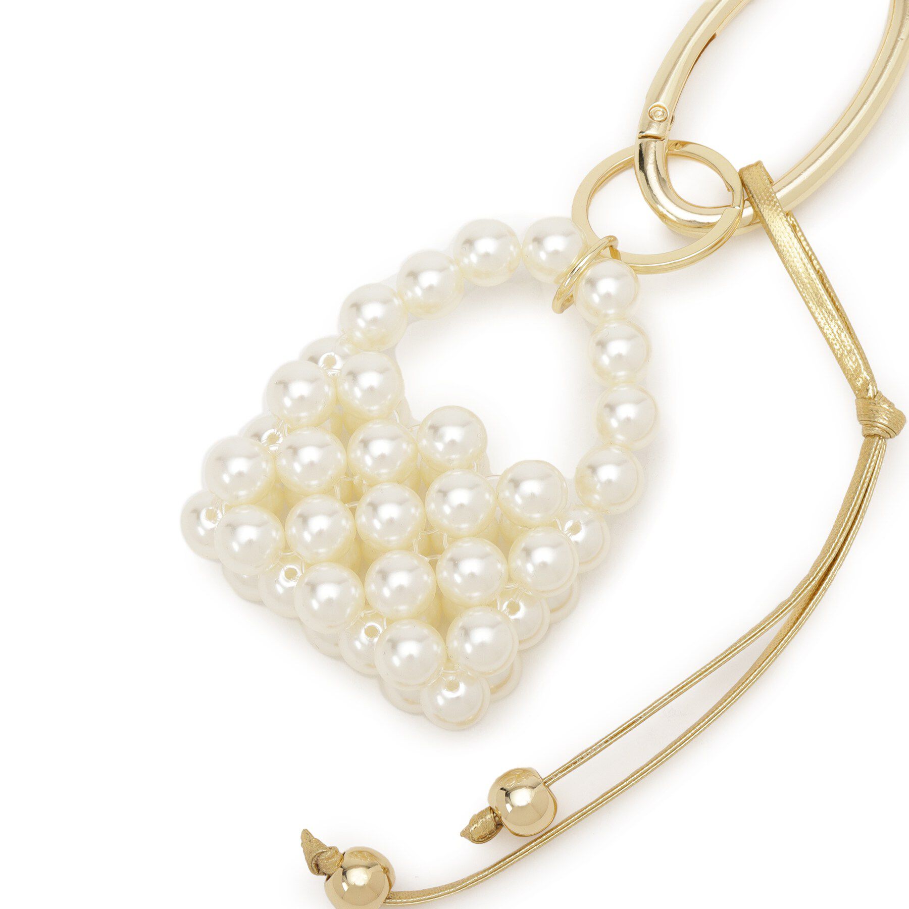 grove「手編みビーズバッグチャーム」|キーケース|