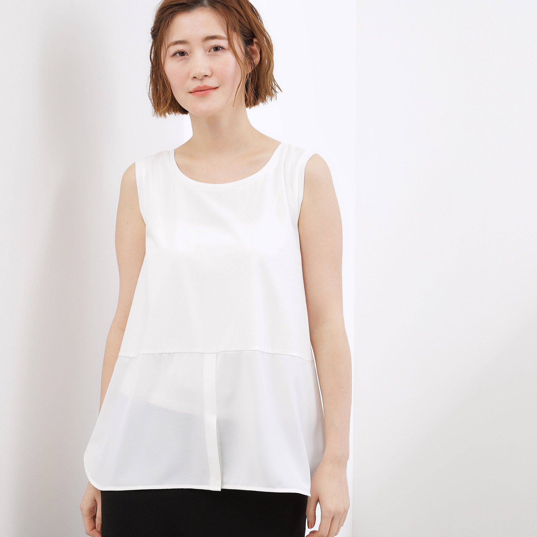 grove「【貴島明日香さん着用】裾レイヤードタンクトップ」|キャミソール|