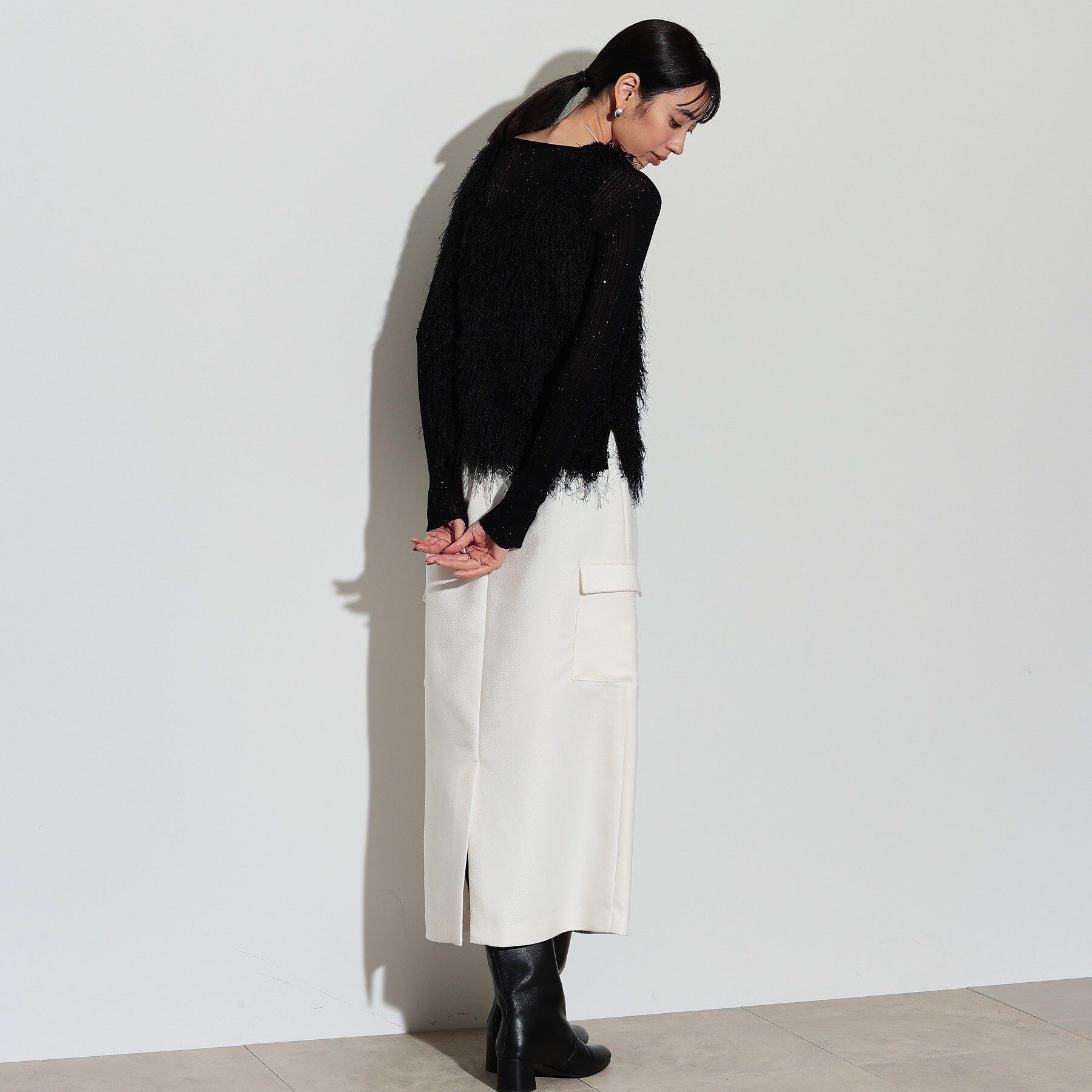 GALLEST「サスペンダー付きワークタイトスカート」|スカート|