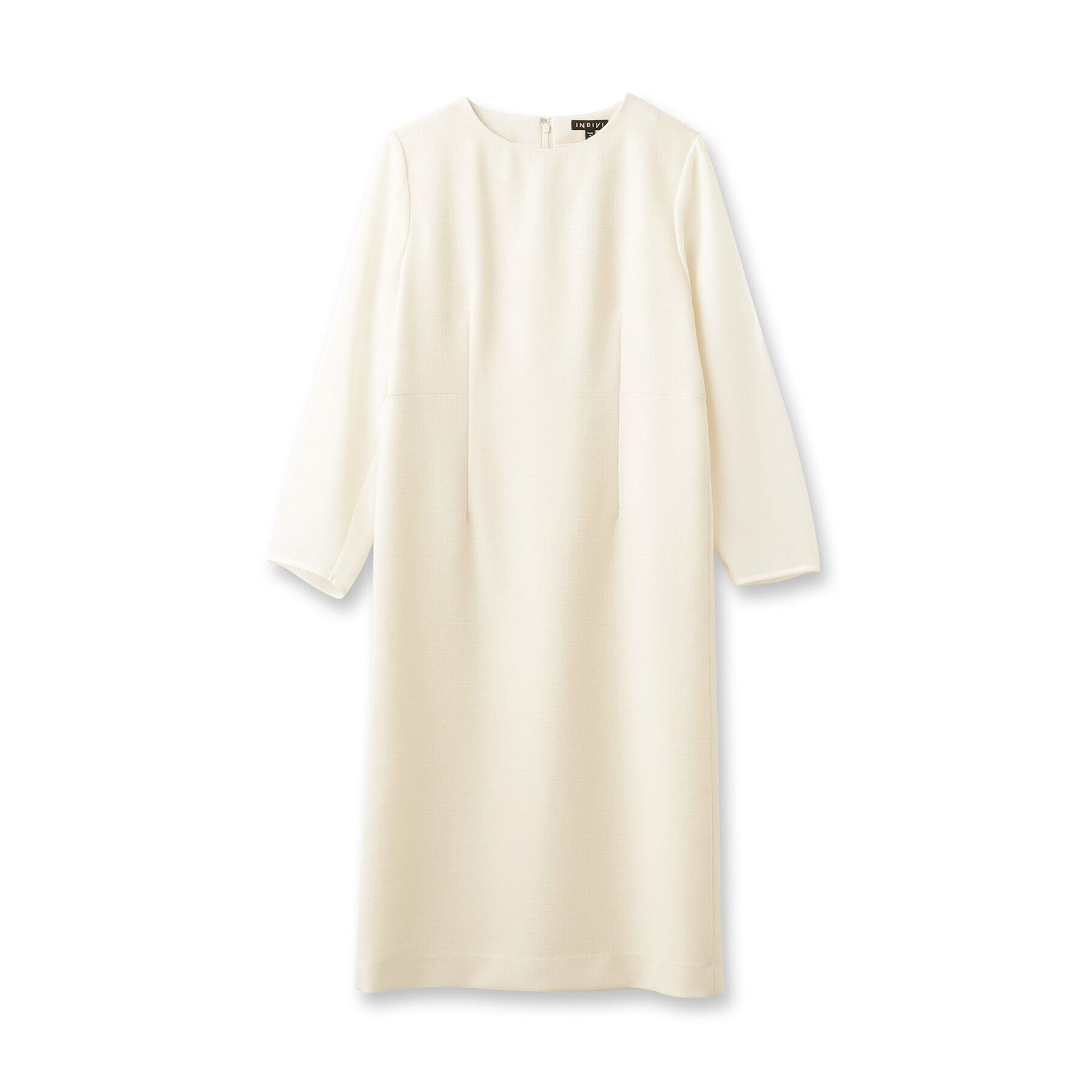 INDIVI「【洗える／スーツ】ストレートラインワンピース」|ワンピース|