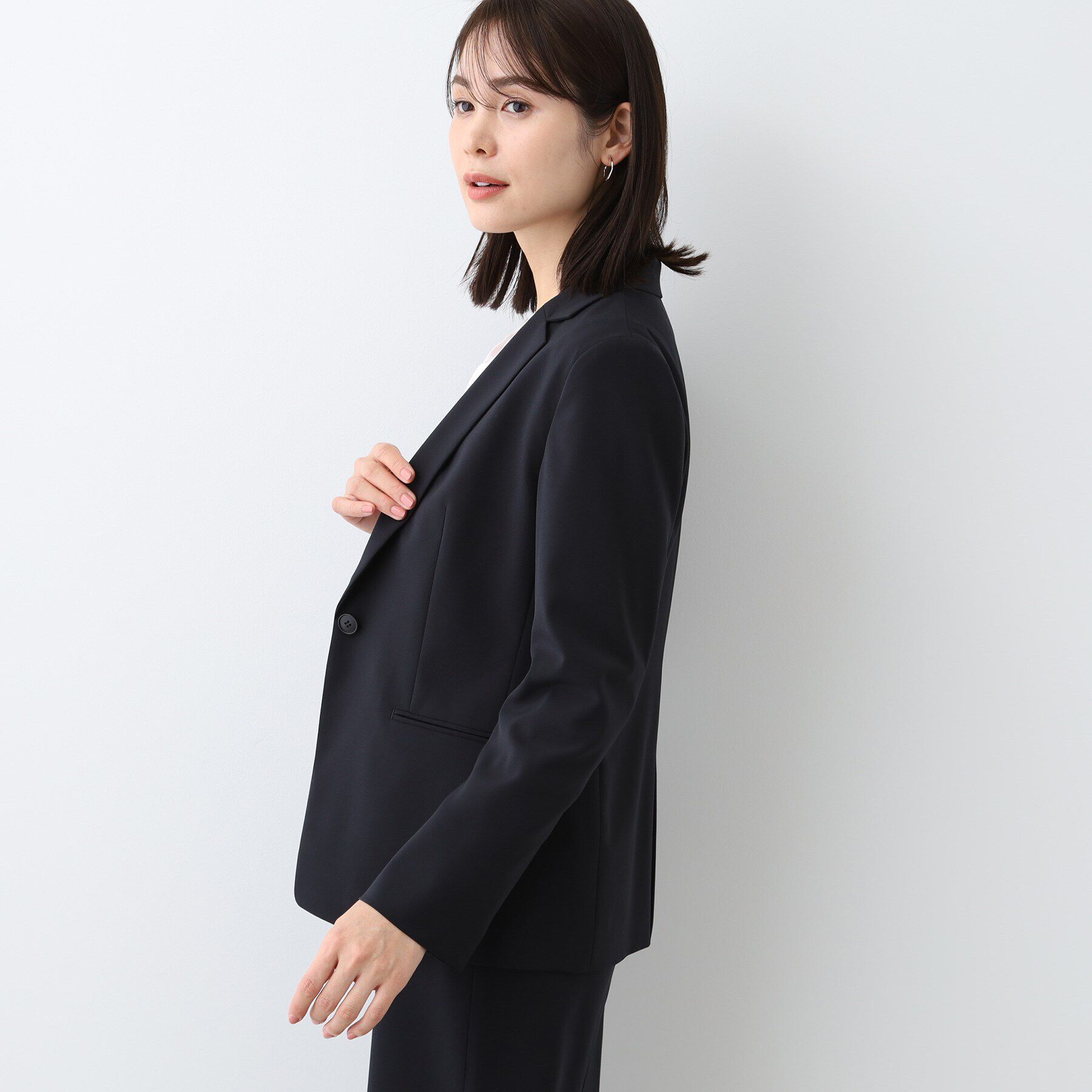 INDIVI「【洗える／UVケア／スーツ】ストレッチテーラードカラージャケット」|スーツ|