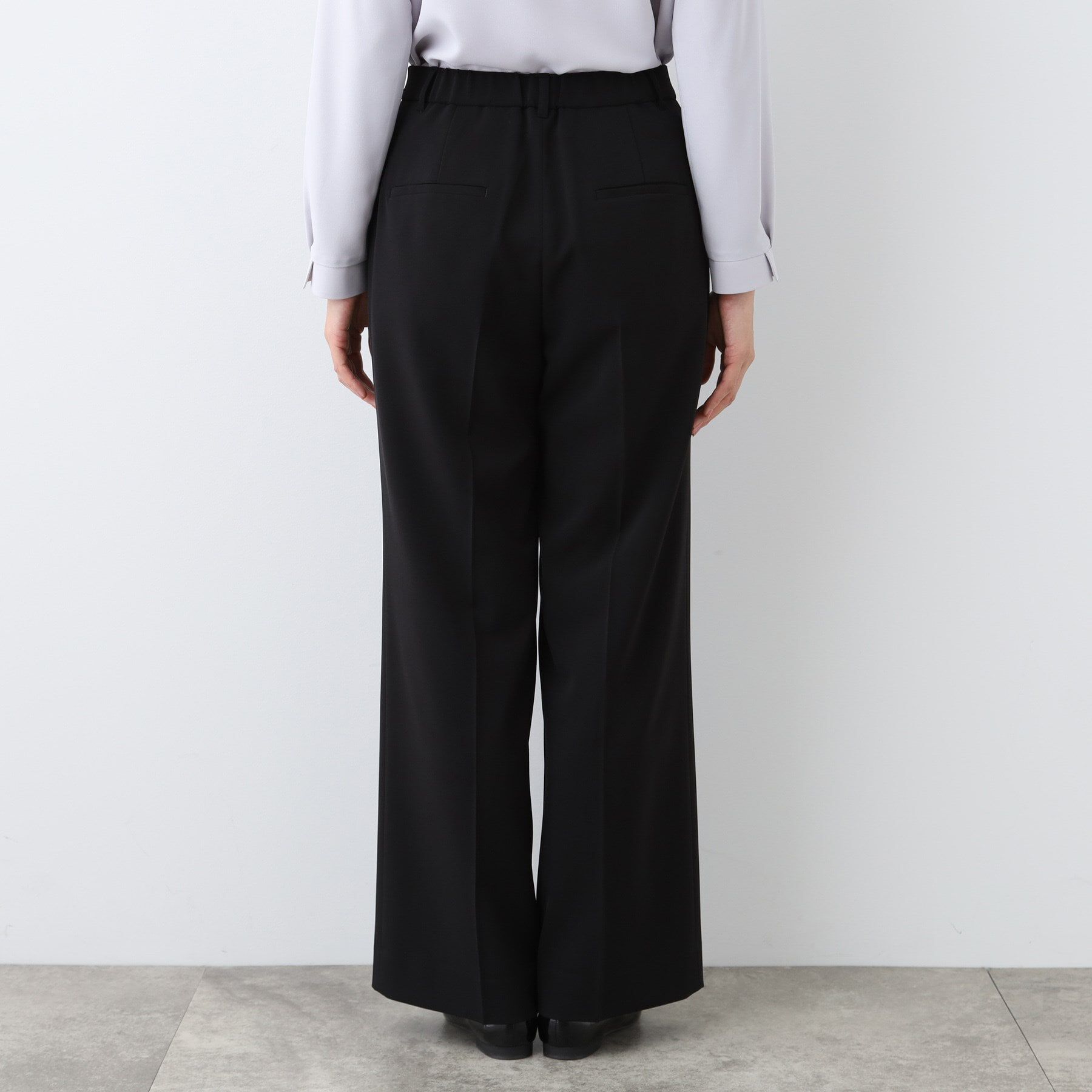 INDIVI「【洗える／UVケア／スーツ】ストレッチワイドパンツ」|スーツ|