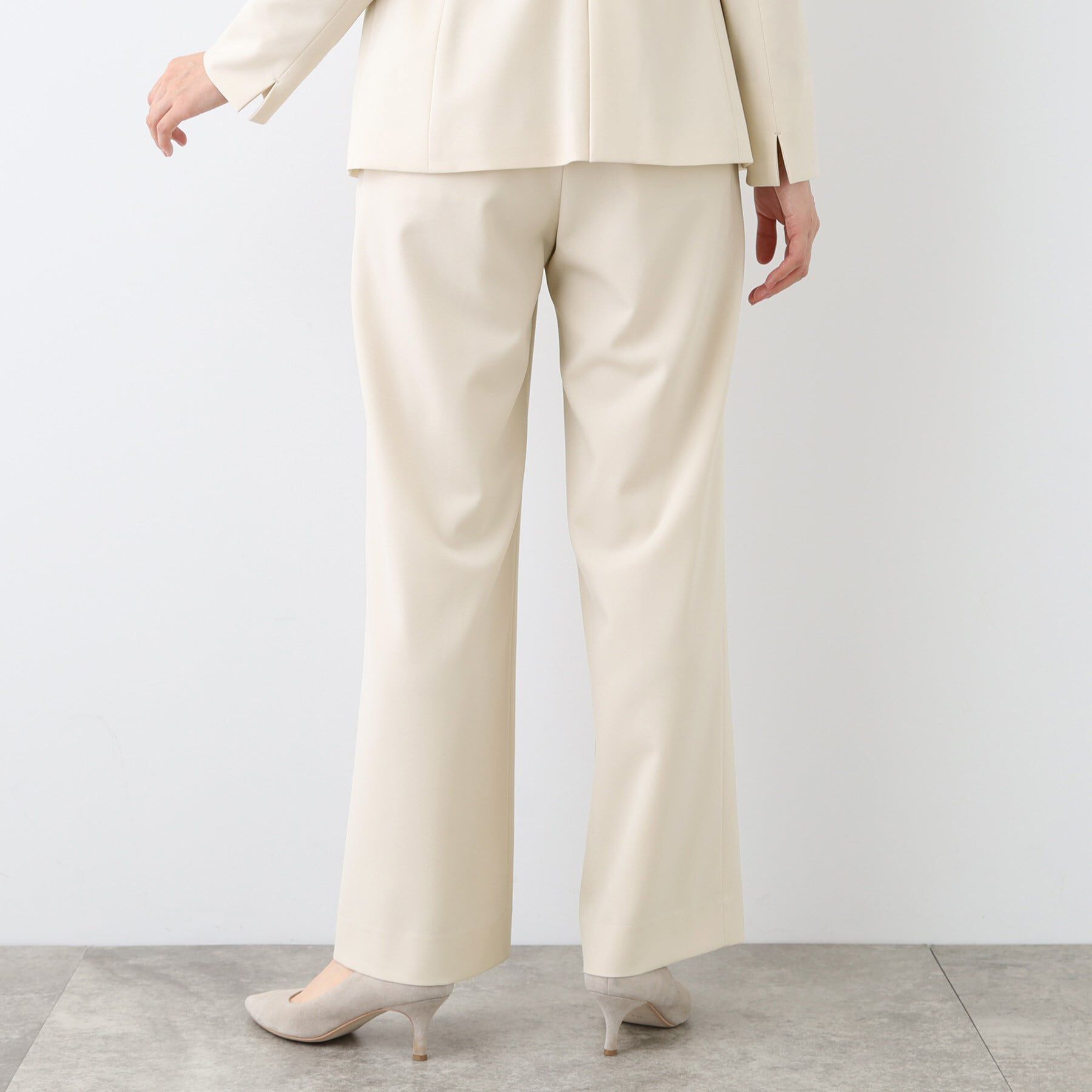 INDIVI「【洗える／UVケア／スーツ】ストレッチワイドパンツ」|スーツ|