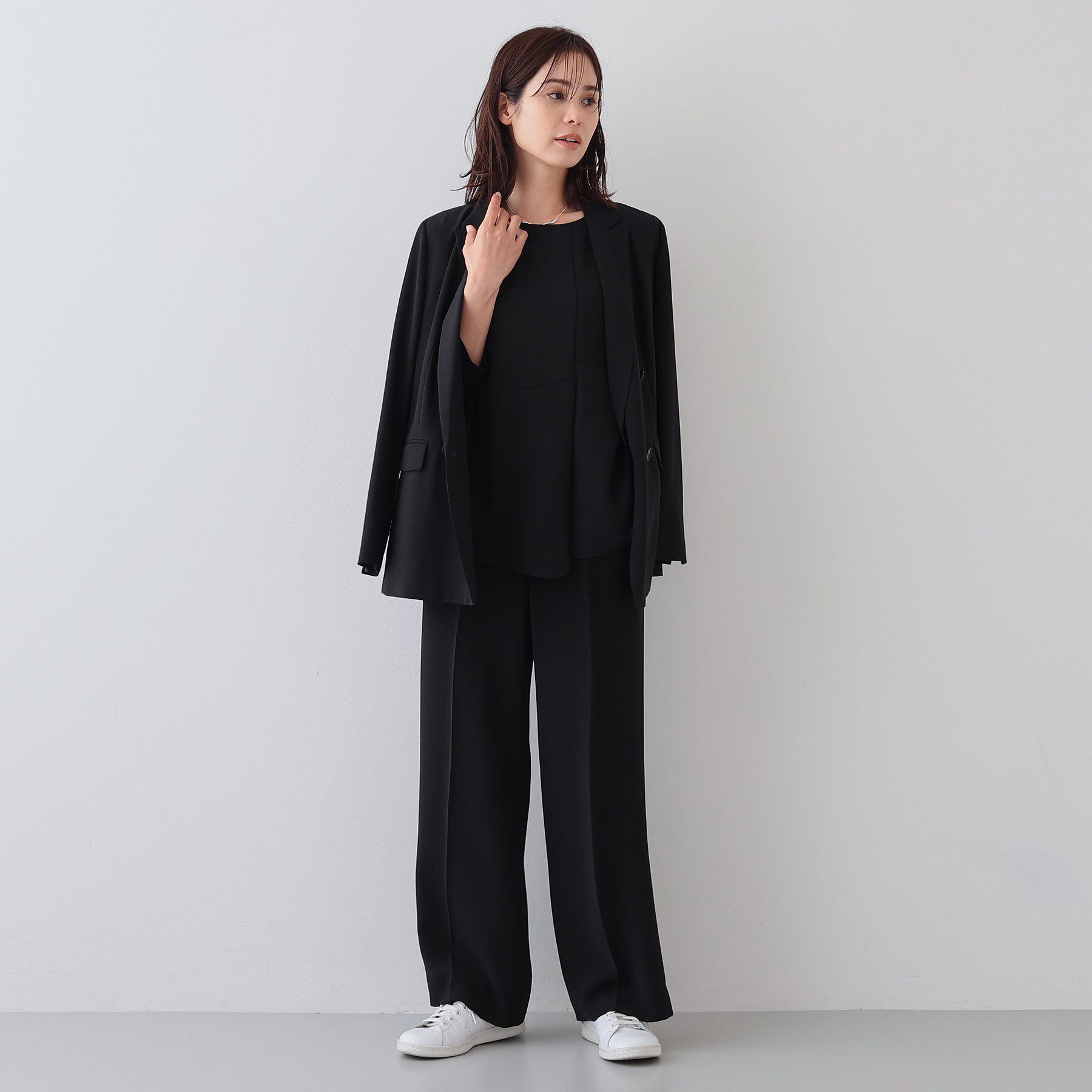 INDIVI「【着る日傘/遮熱/UVケア】ペプラムデザインブラウス」|シャツ・ブラウス|