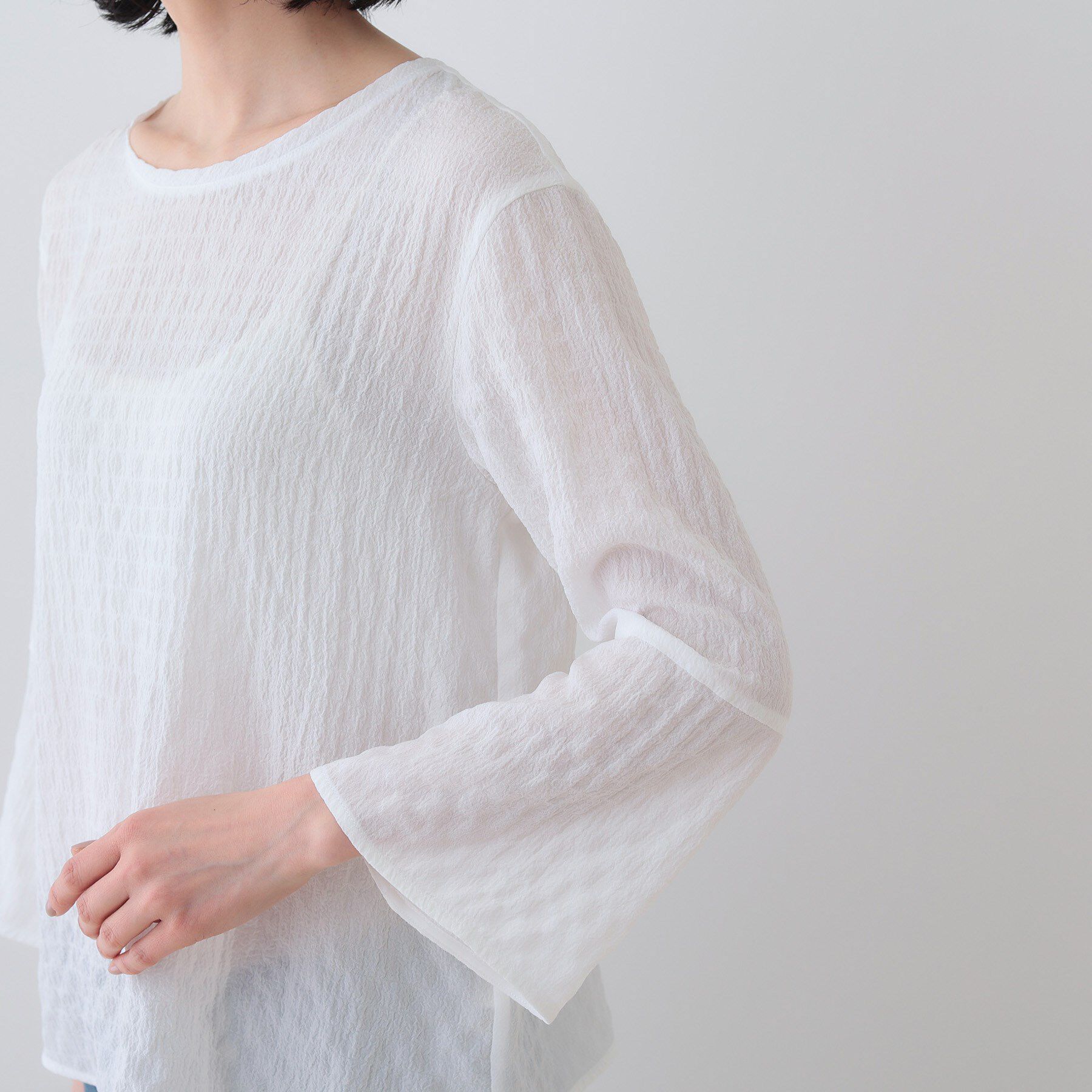 INDIVI「【2点セット／洗える】カセット服 キャミ＆ブラウス セットトップス」|その他|