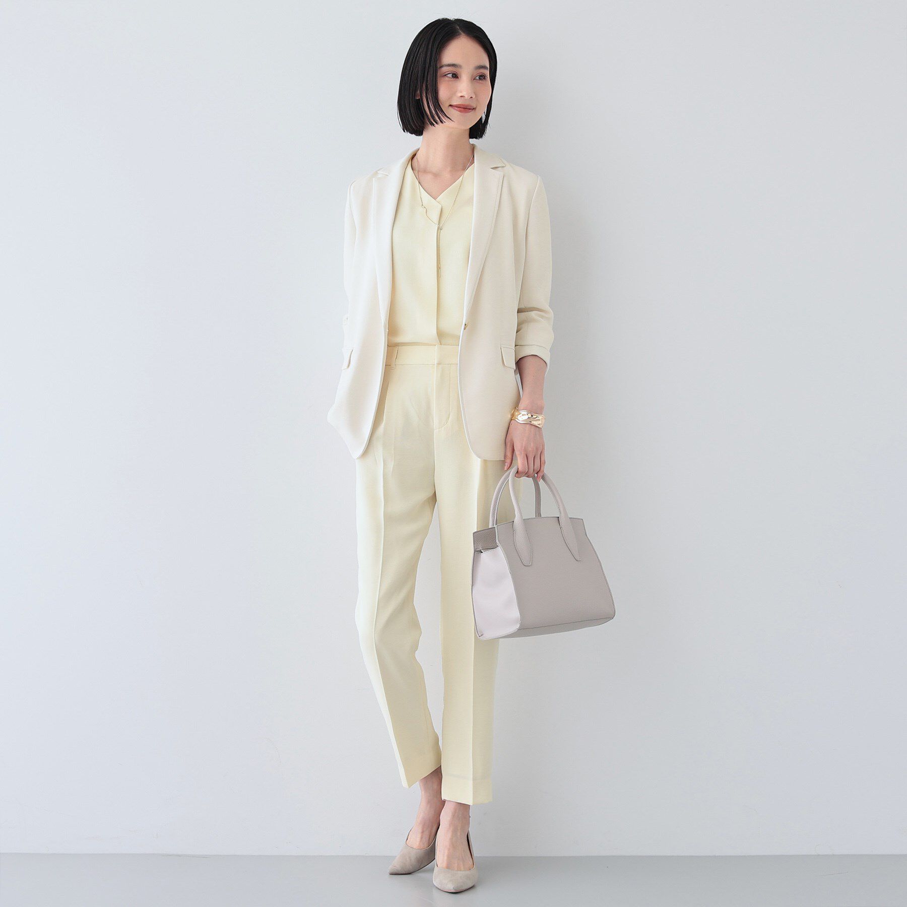 INDIVI「【着る日傘/遮熱/UVケア】ナローテーラードカラージャケット」|スーツ|