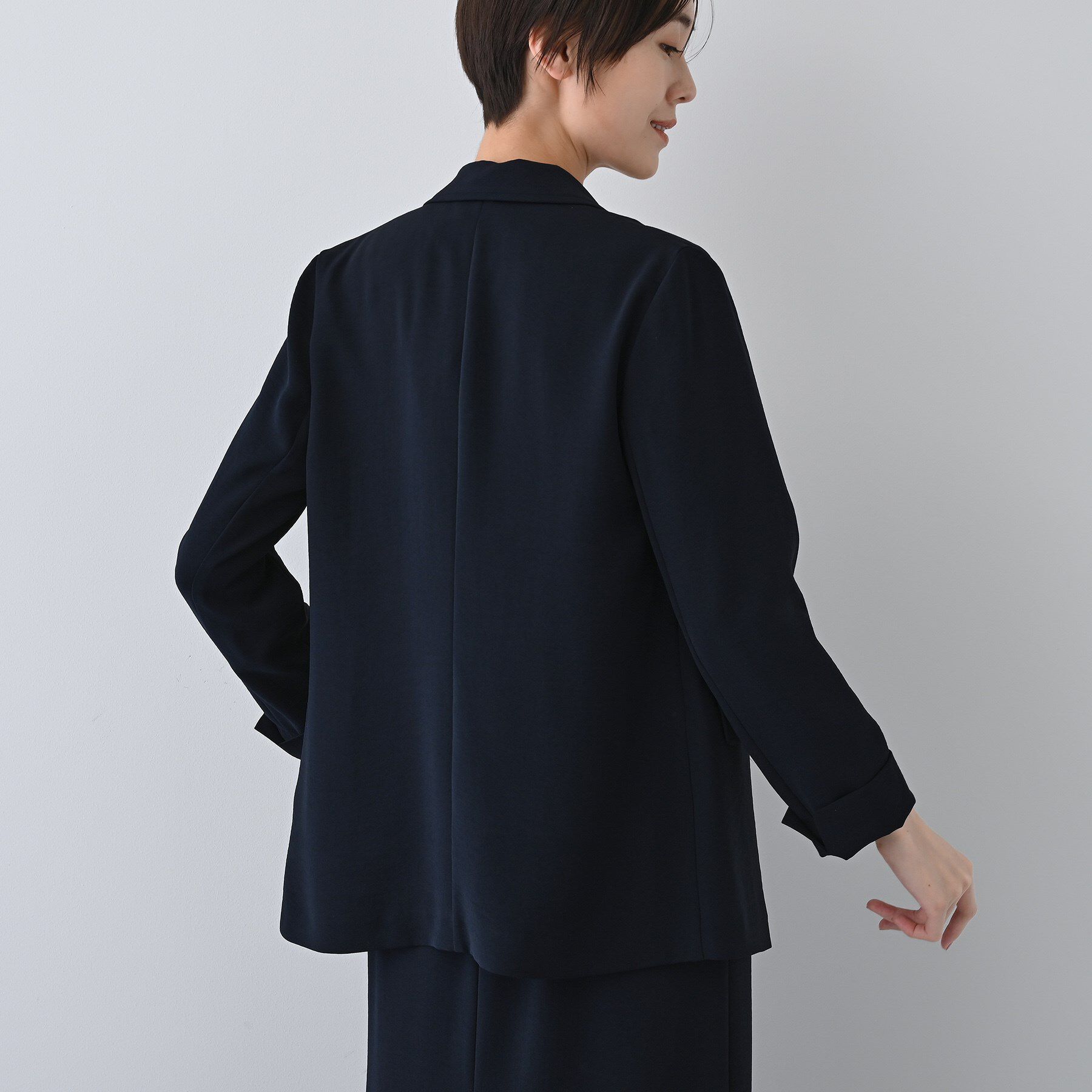 INDIVI「【着る日傘/遮熱/UVケア】ナローテーラードカラージャケット」|スーツ|