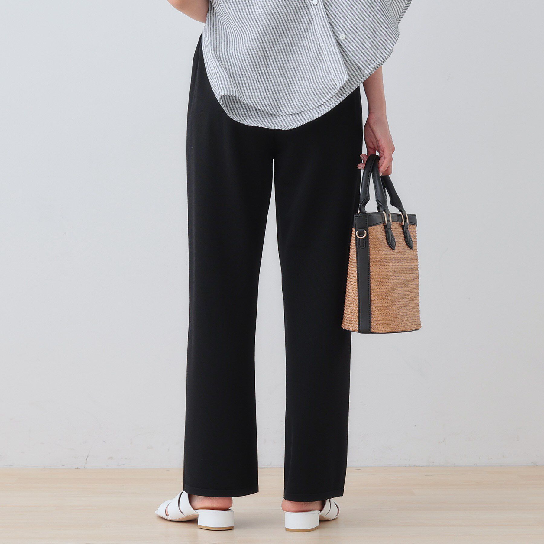 INDIVI「【洗える／SETUP可能／ウエストゴム】イージーニットパンツ」|その他|