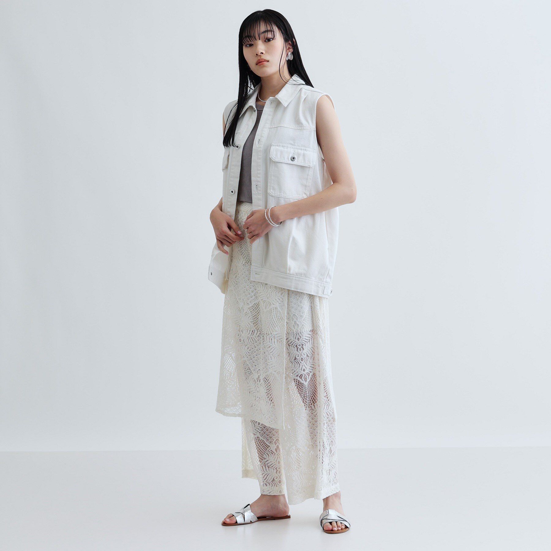 GALLEST「ラップスカート付きレースパンツ」|その他|