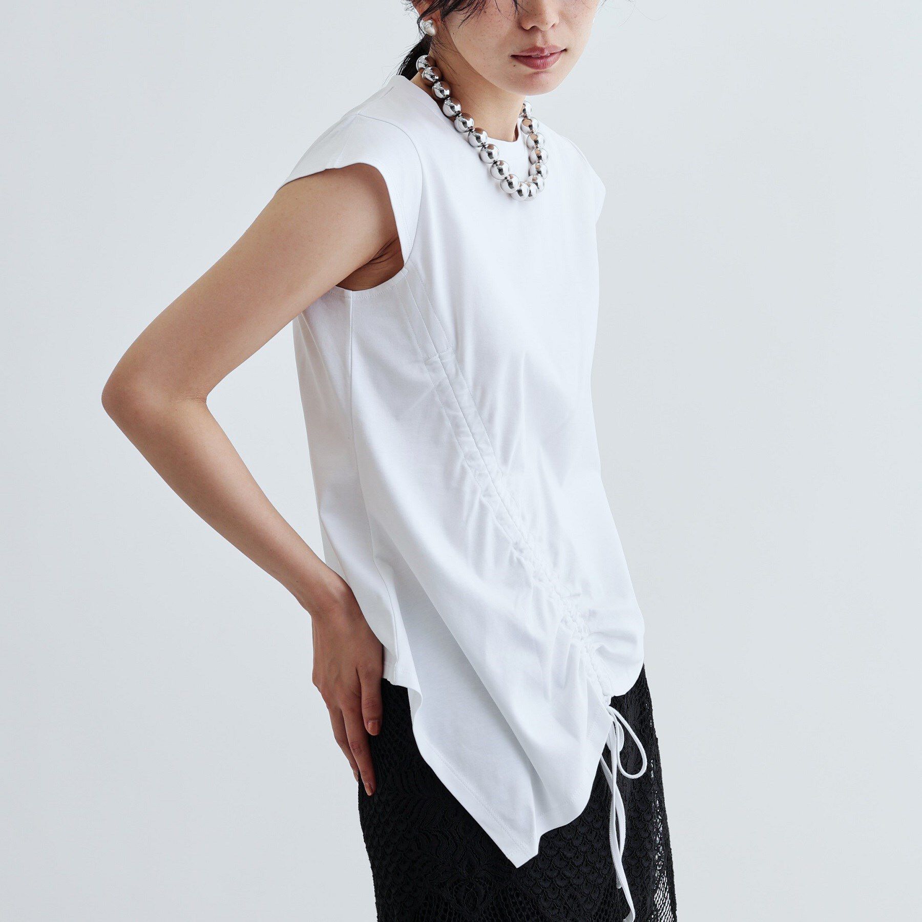 GALLEST「イレギュラーシャーリングヘムカットソー」|Tシャツ・カットソー|