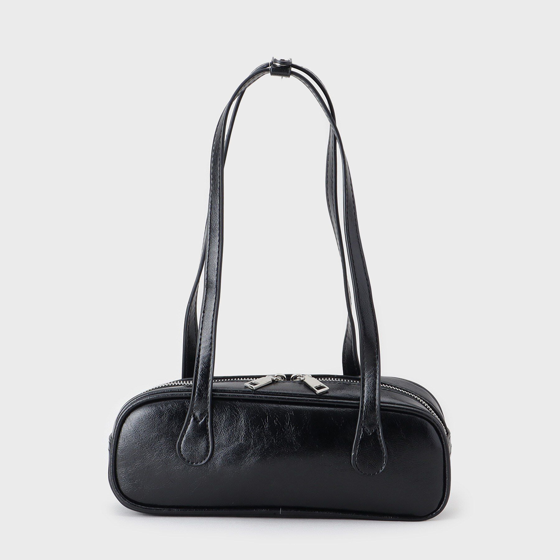 GALLEST「スクエアスモールボストン」|ハンドバッグ|ブラック(019)