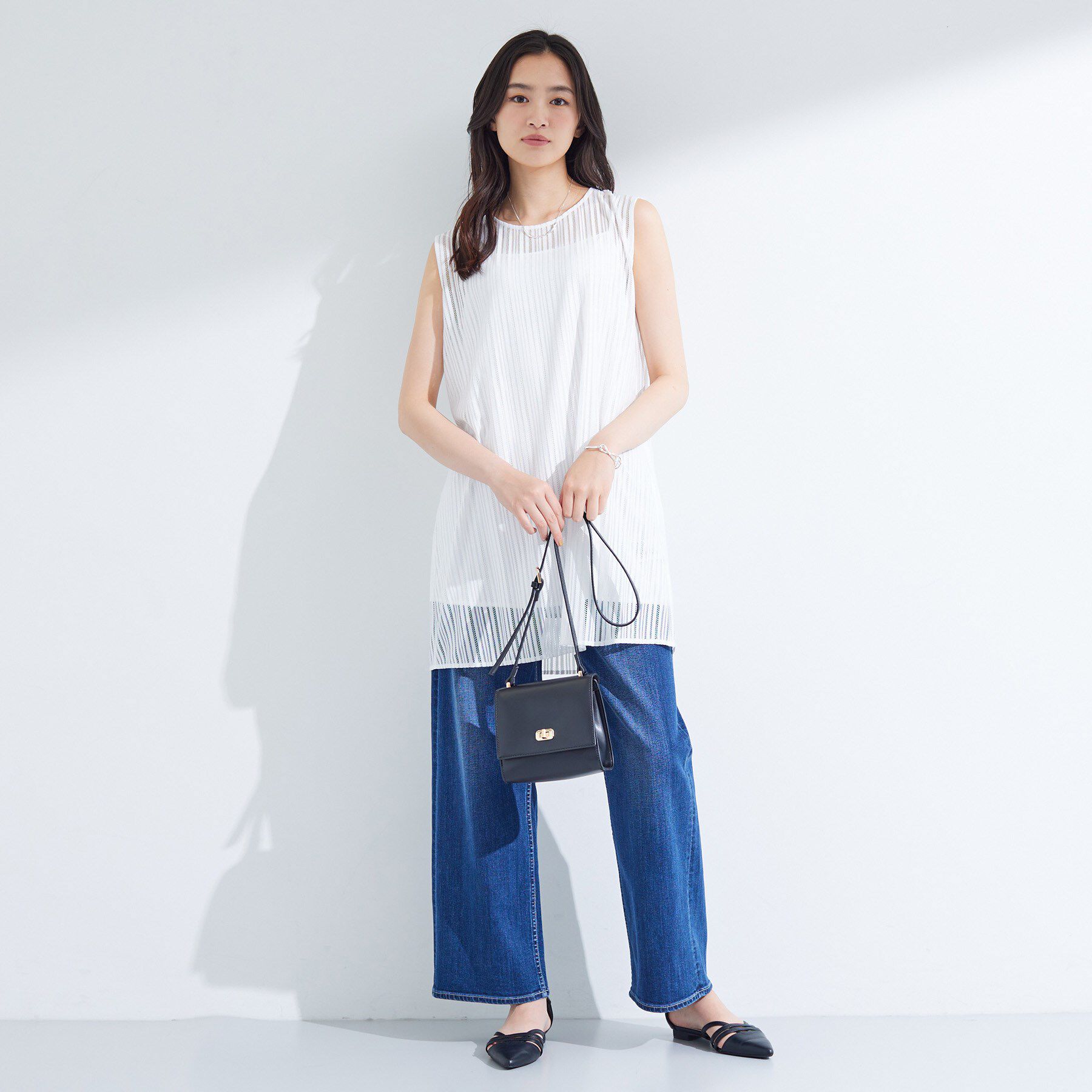 INDIVI「【洗える／セットアップ可能】ラッセルチュニック」|チュニック|