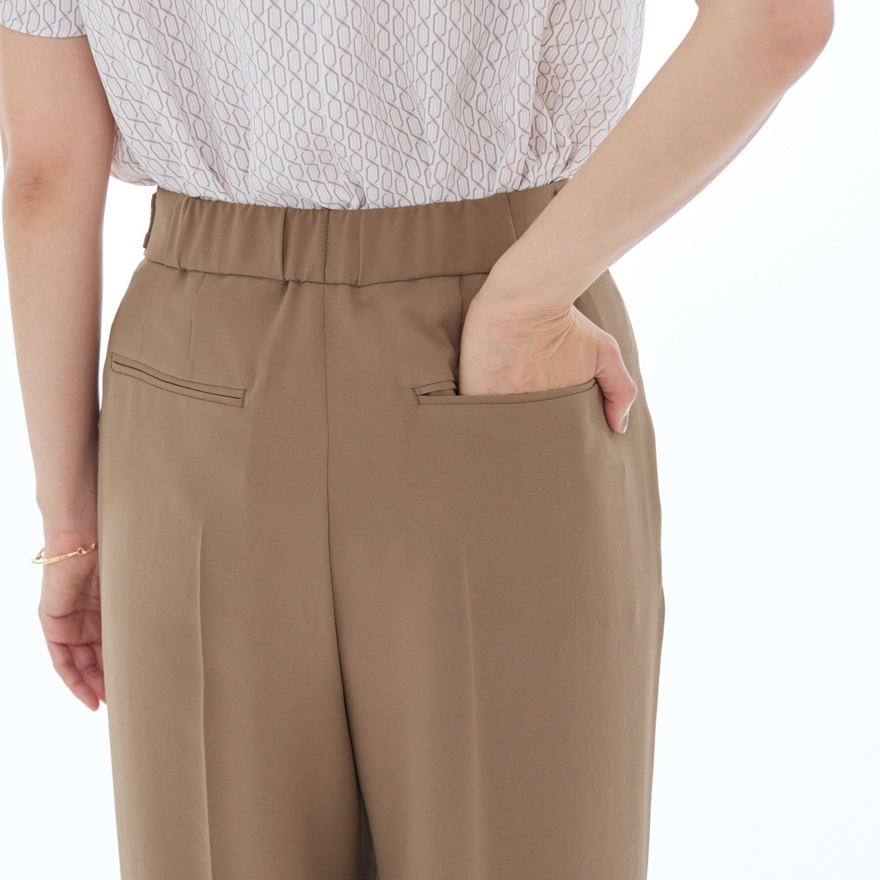 INDIVI「【着心地◎！】タックワイドパンツ」|その他|