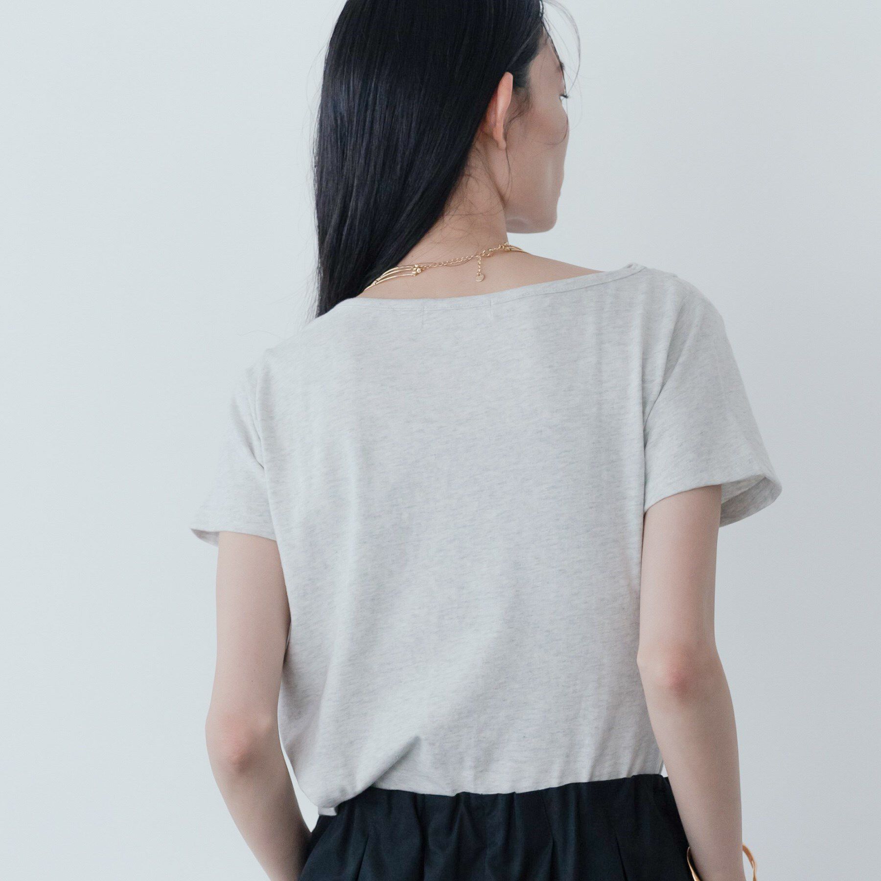 GALLEST「ドレープクロップドカットソー」|Tシャツ・カットソー|